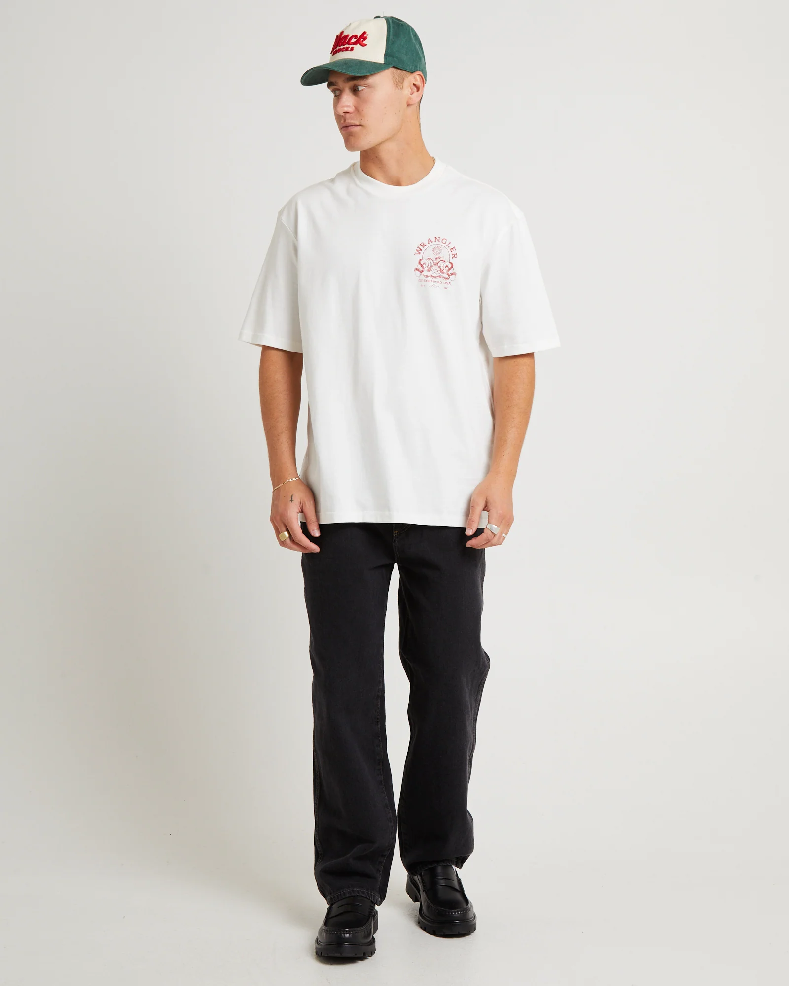 Dark Alchemy Slacker T-Shirt Vintage White - Image 3