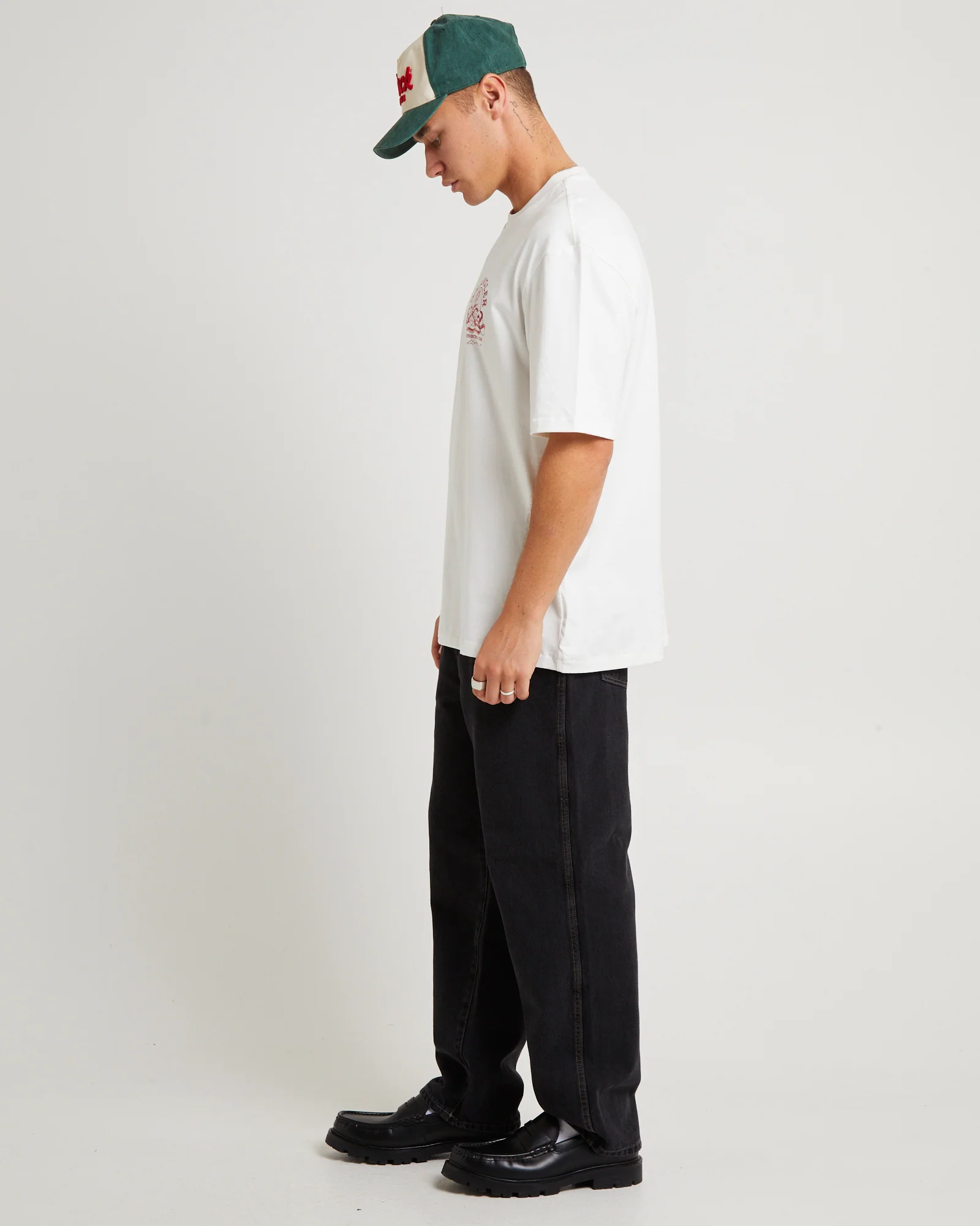 Dark Alchemy Slacker T-Shirt Vintage White - Image 4