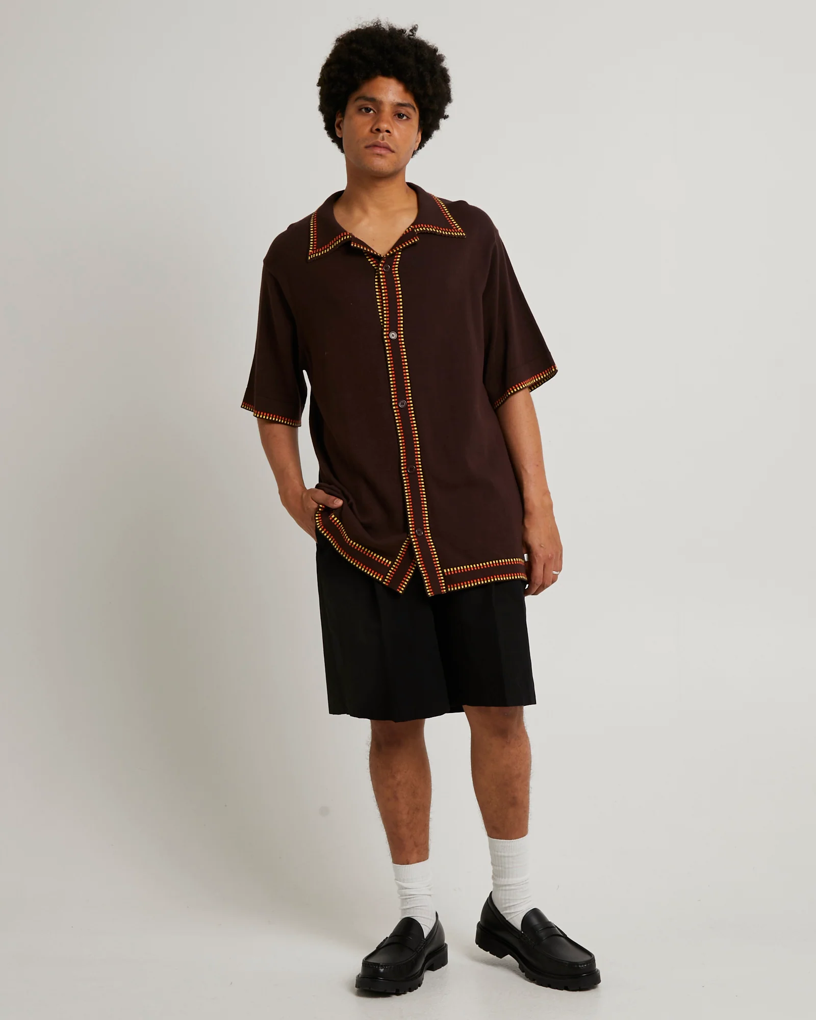 Dash Knit Bowler Short Sleeve Shirt - Image 3