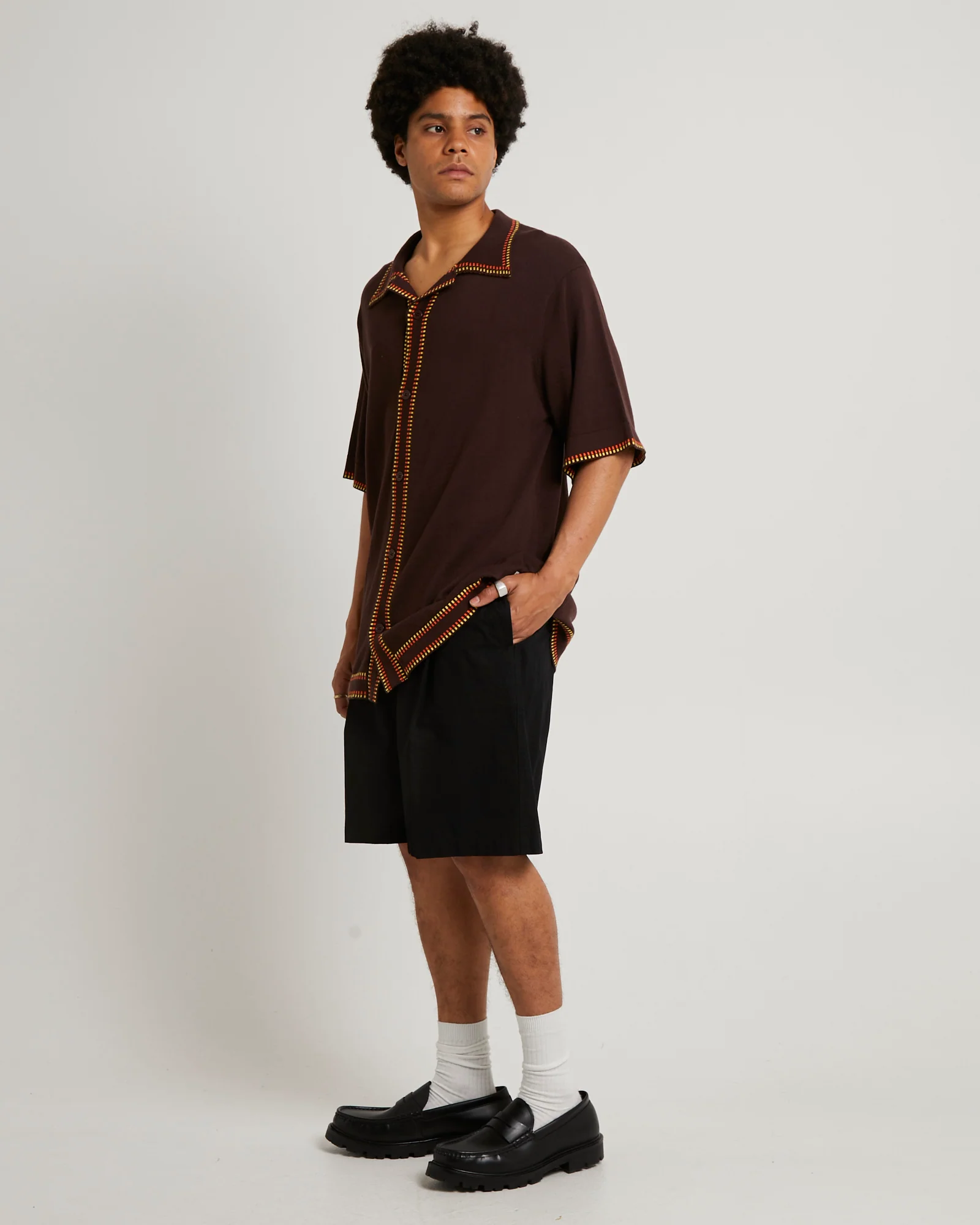 Dash Knit Bowler Short Sleeve Shirt - Image 4