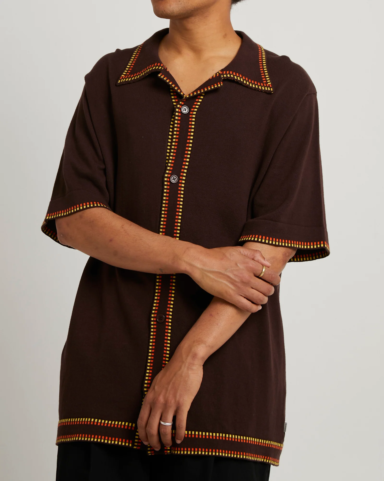 Dash Knit Bowler Short Sleeve Shirt - Image 5
