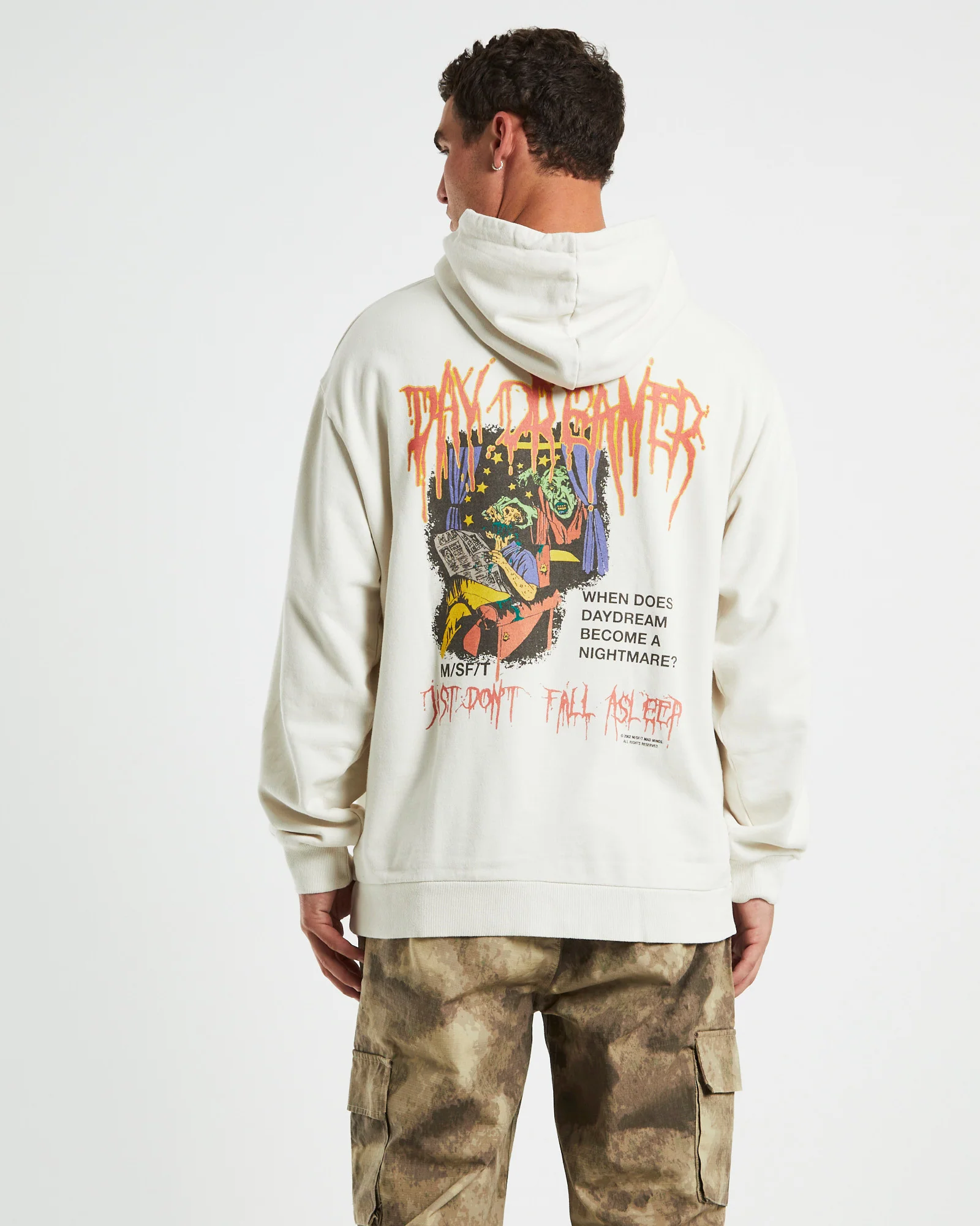 Day Dreamer 50-50 Hoodie Thrift White - Image 2