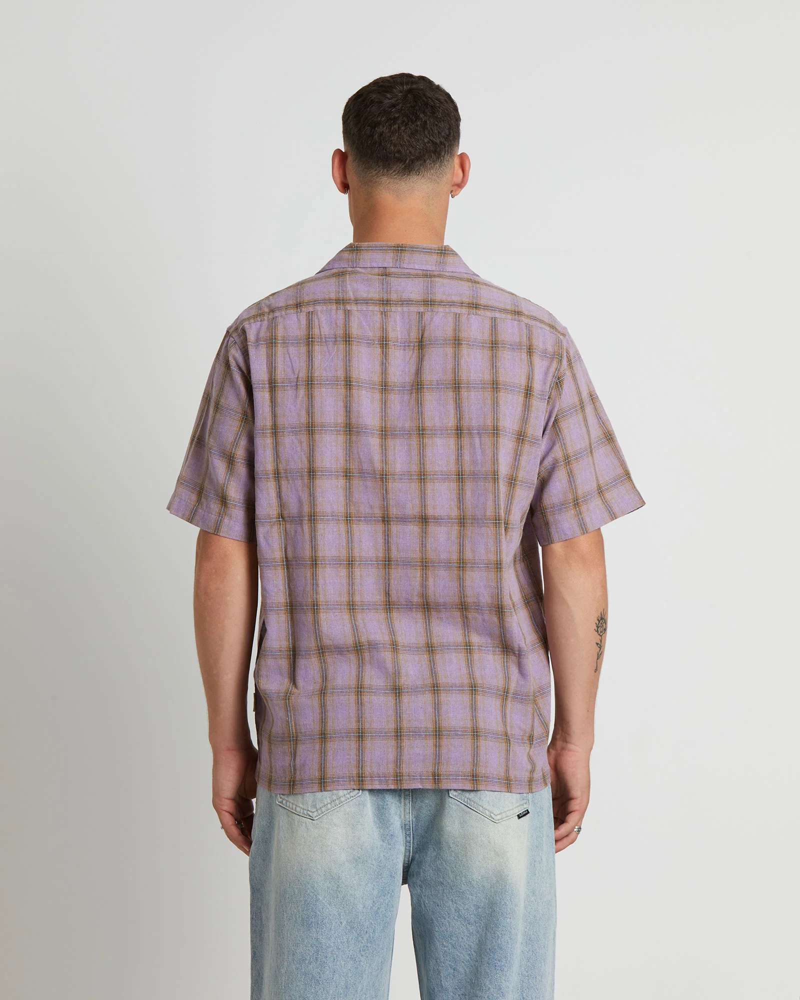 Dazed Check Short Sleeve Resort Shirt in Multi - Image 2