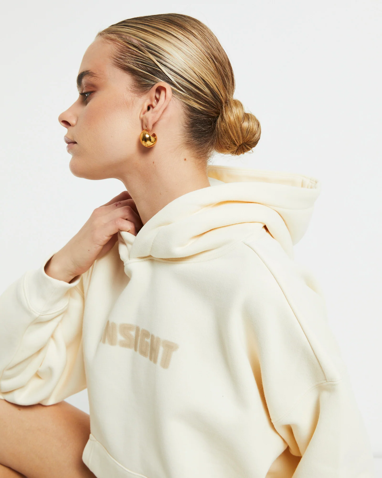 Dazed & Confused Oversized Hoodie in Clay Natural - Image 6