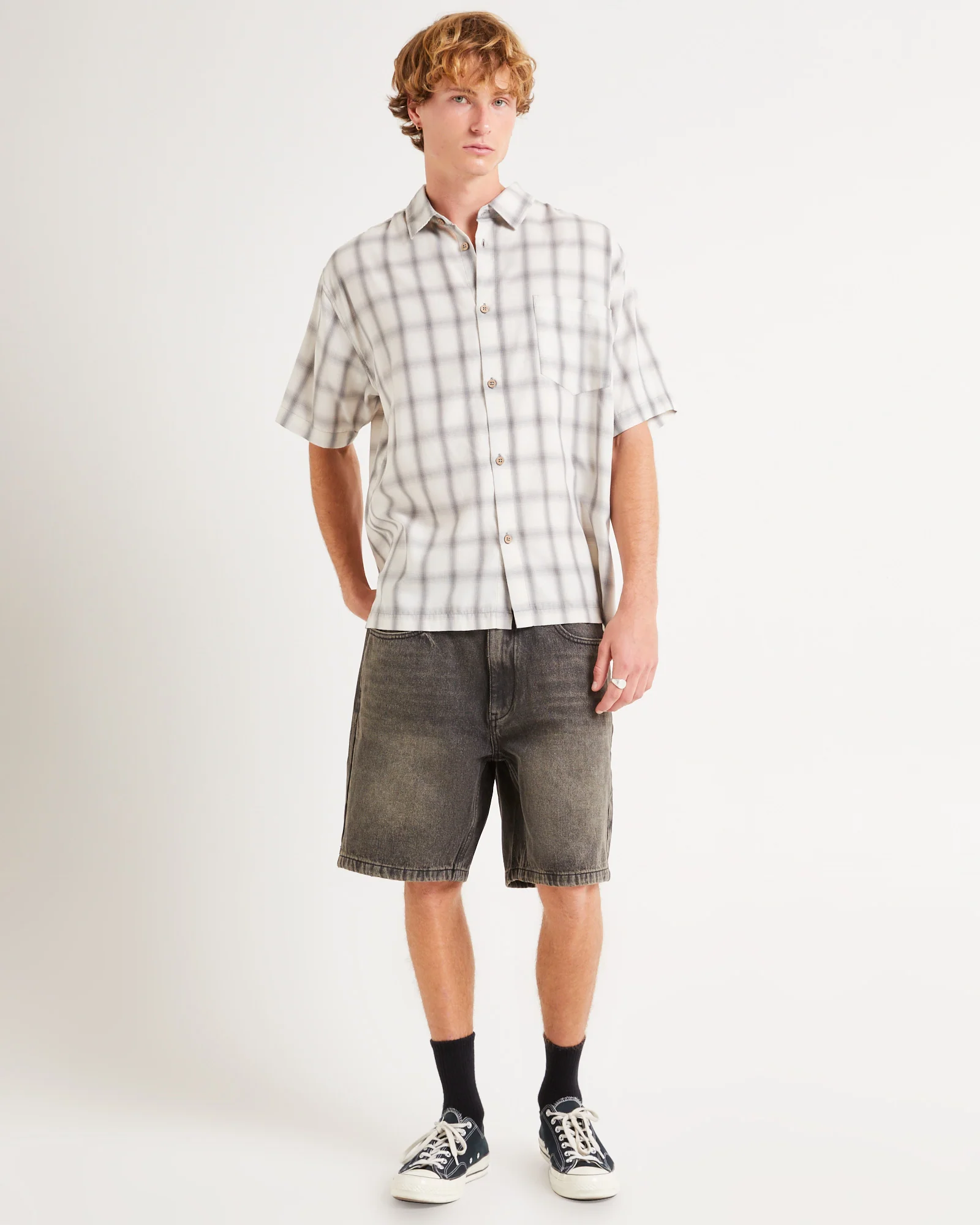 Dazed Ombre Check Short Sleeve Shirt - Image 3