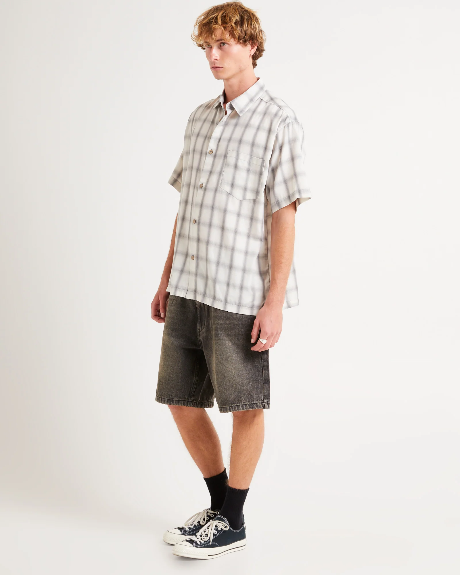 Dazed Ombre Check Short Sleeve Shirt - Image 4