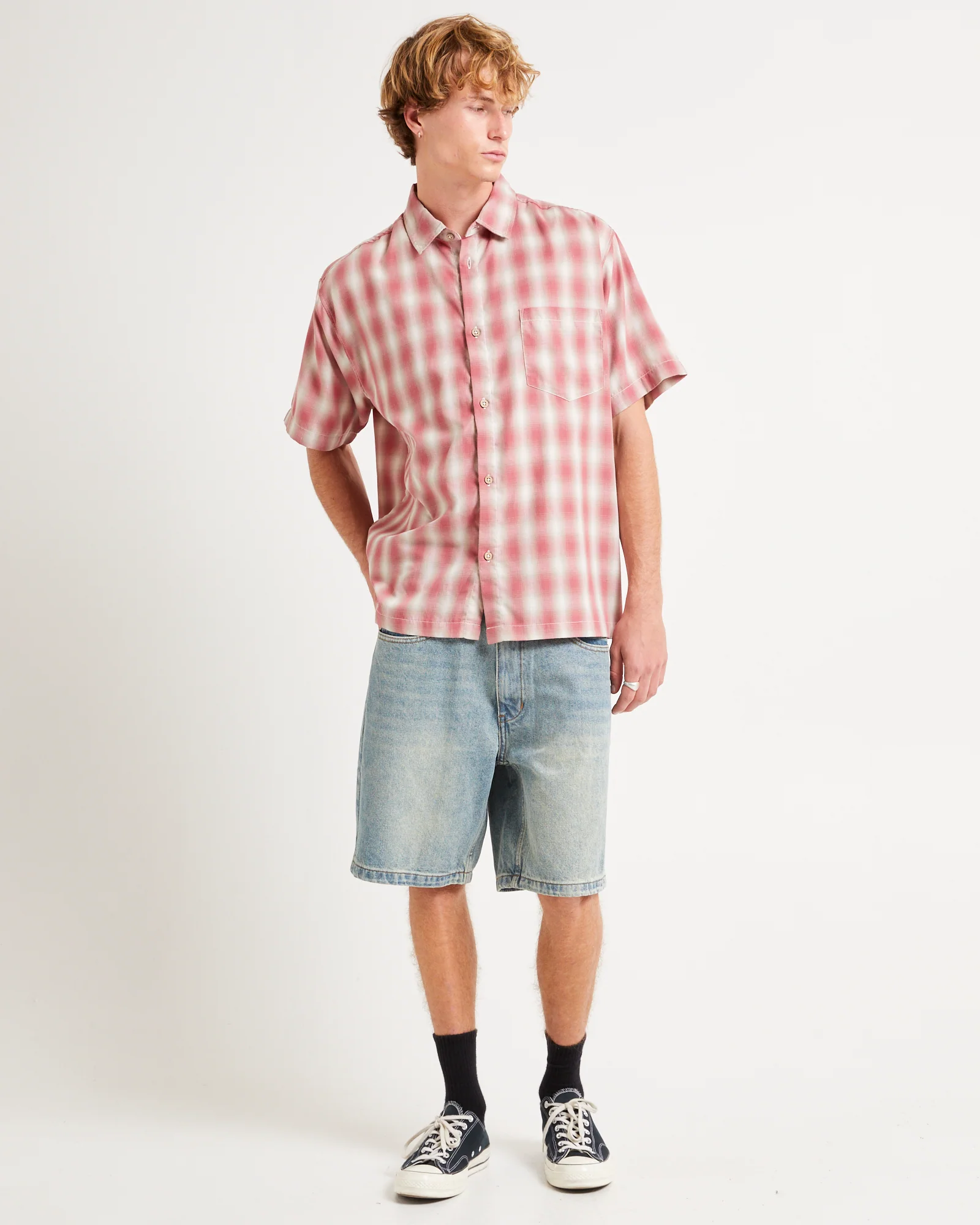 Dazed Ombre Check Short Sleeve Shirt - Image 3