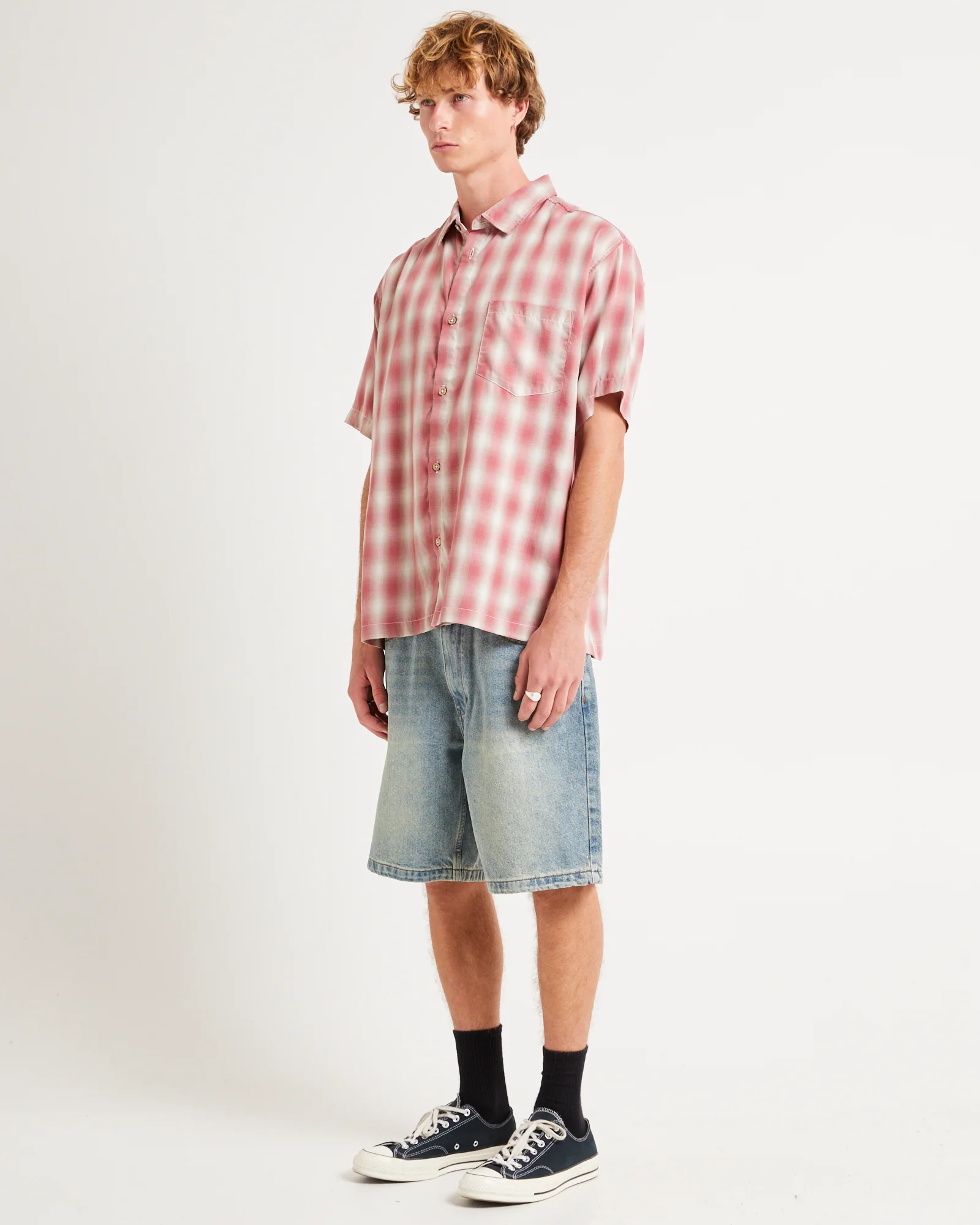 Dazed Ombre Check Short Sleeve Shirt - Image 4