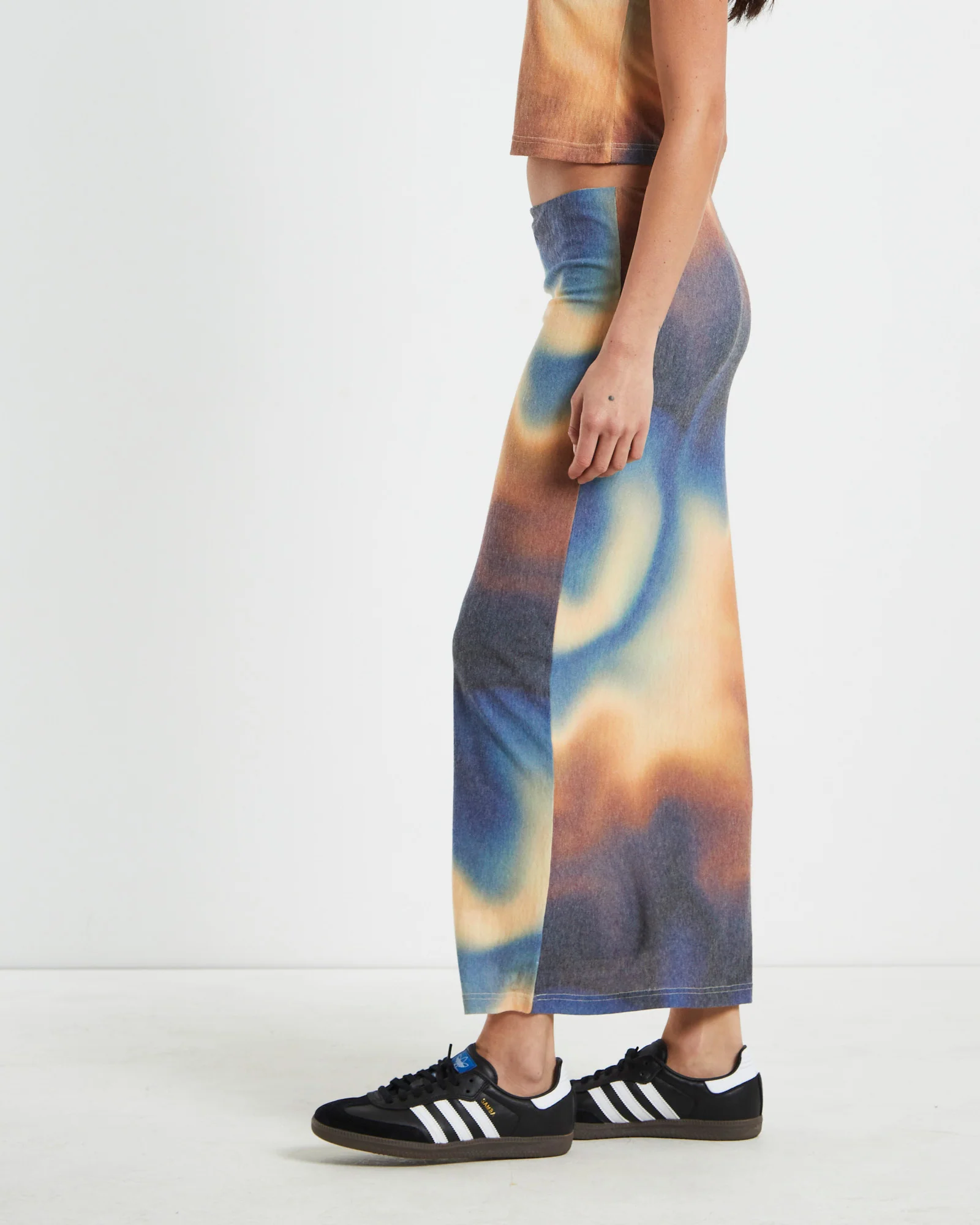 Della Printed Knit Midi Skirt in Assorted - Image 2