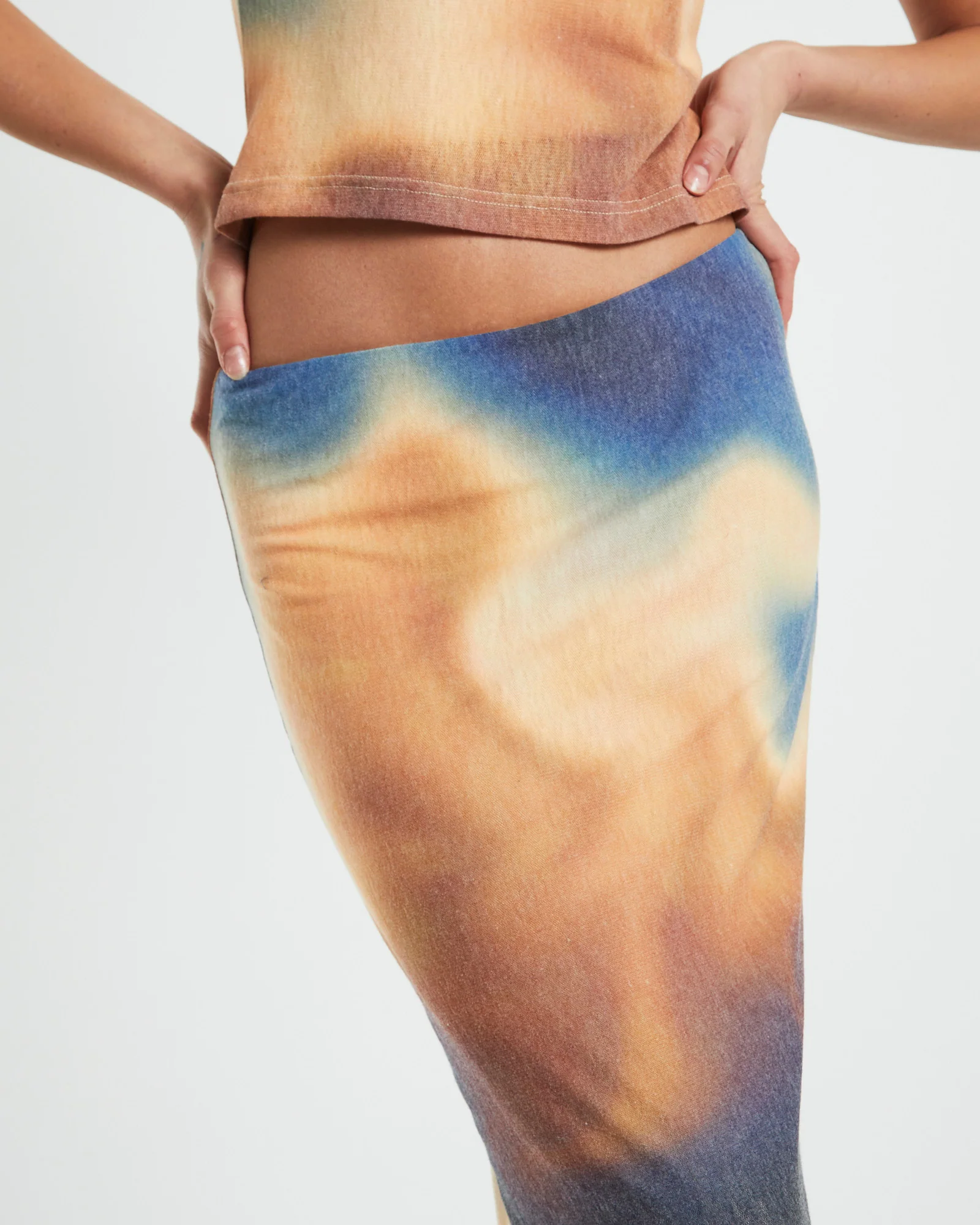 Della Printed Knit Midi Skirt in Assorted - Image 5