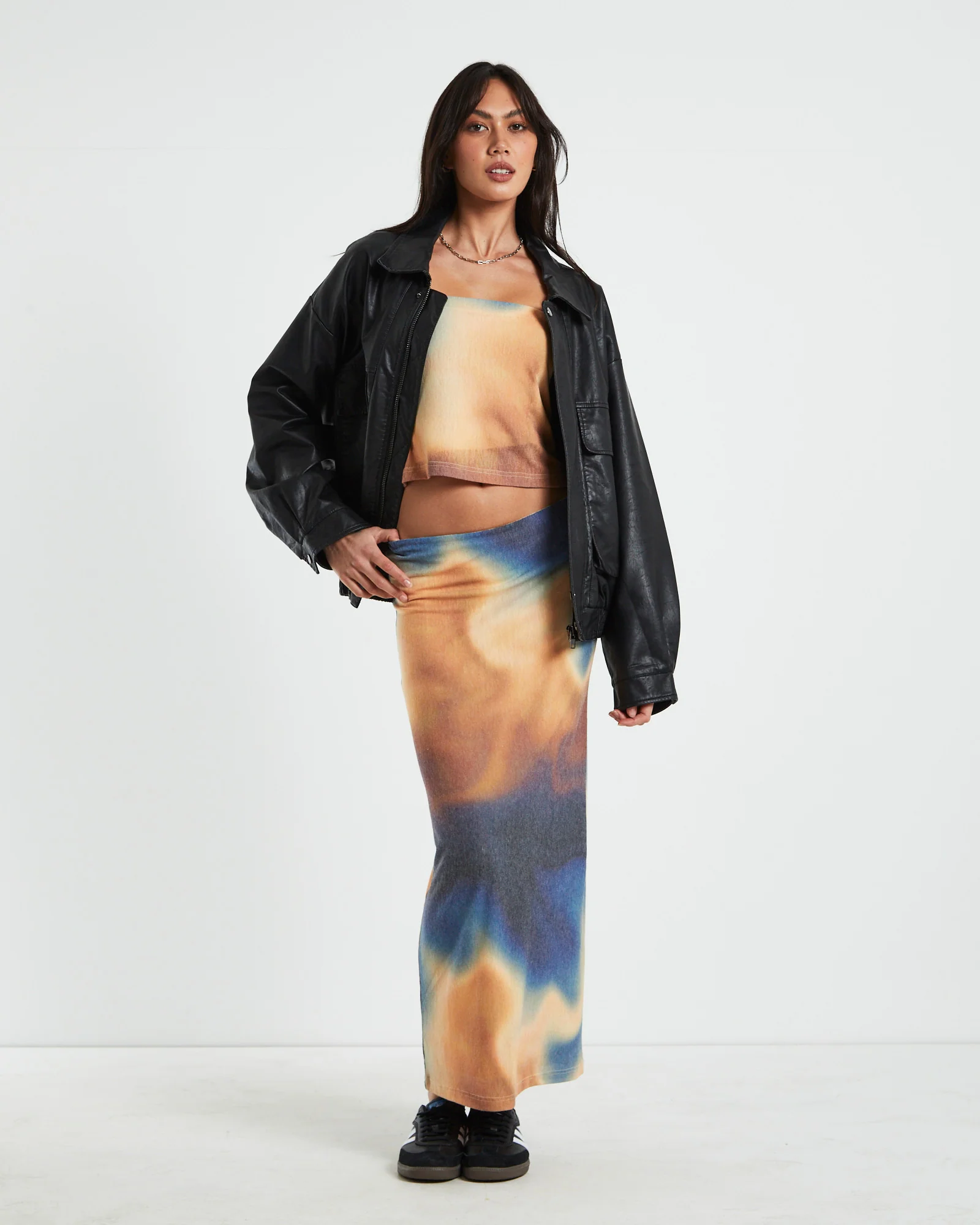 Della Printed Strapless Knit Top in Assorted - Image 3