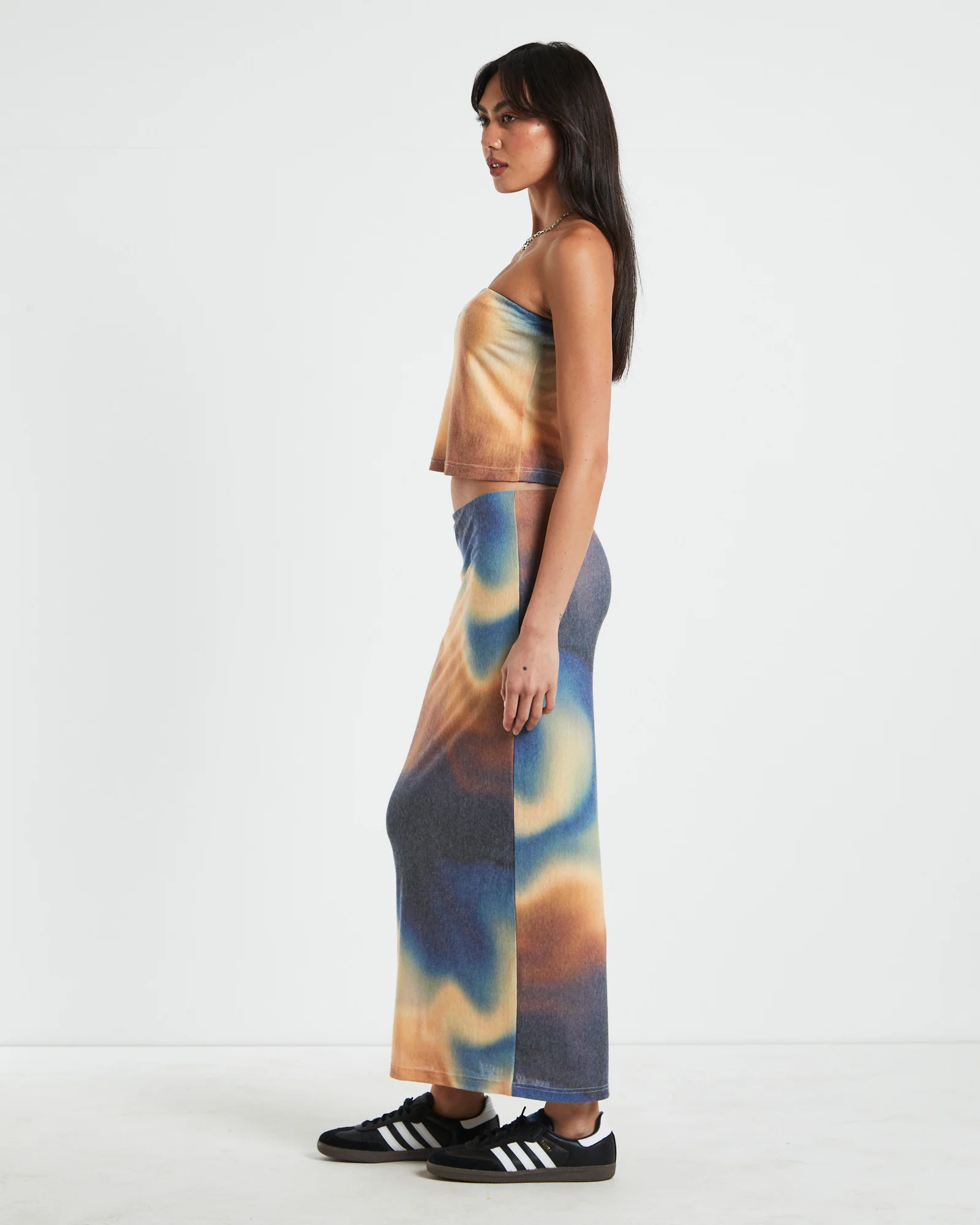 Della Printed Strapless Knit Top in Assorted - Image 4