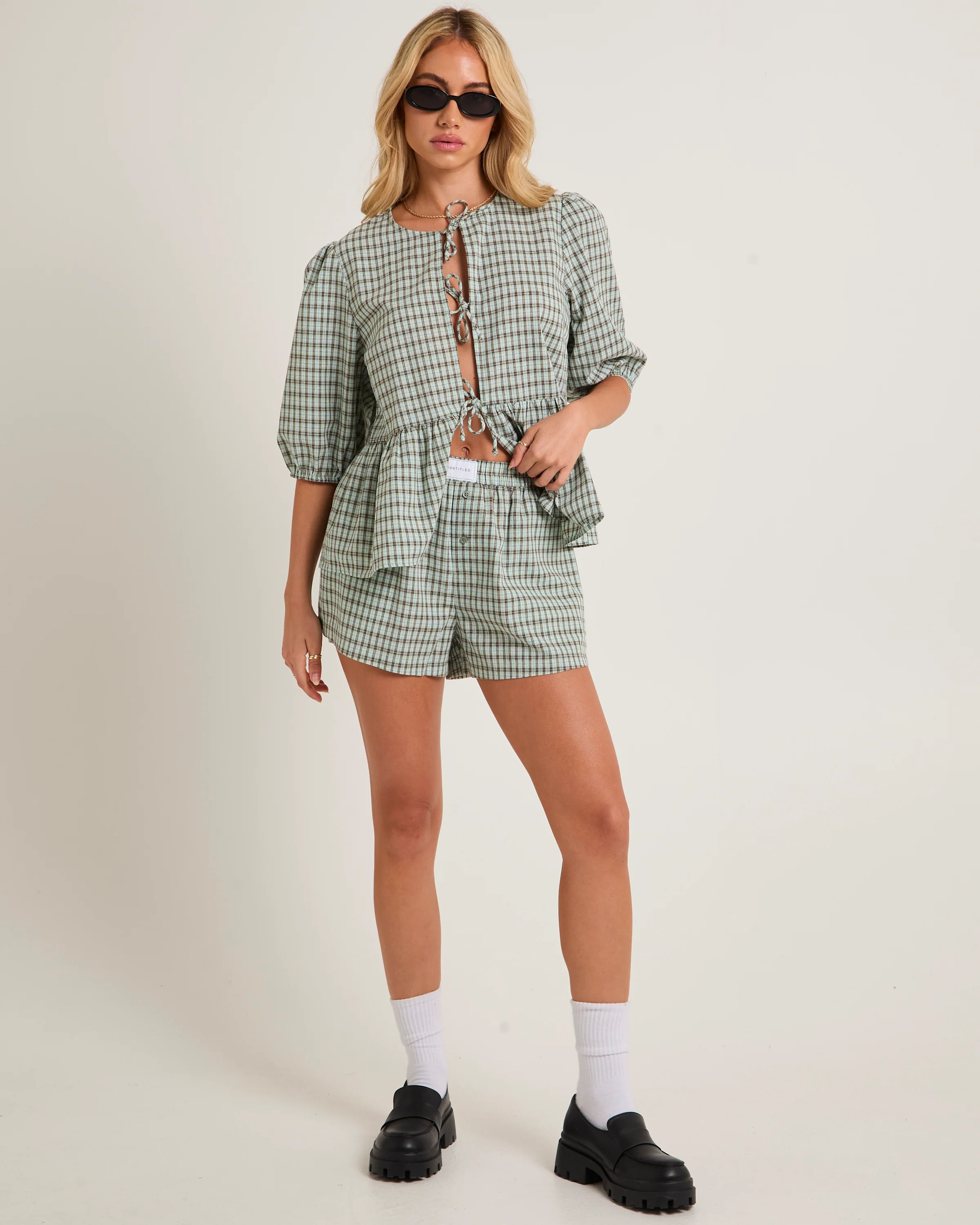 Delmar Check Frill Shirt - Image 4