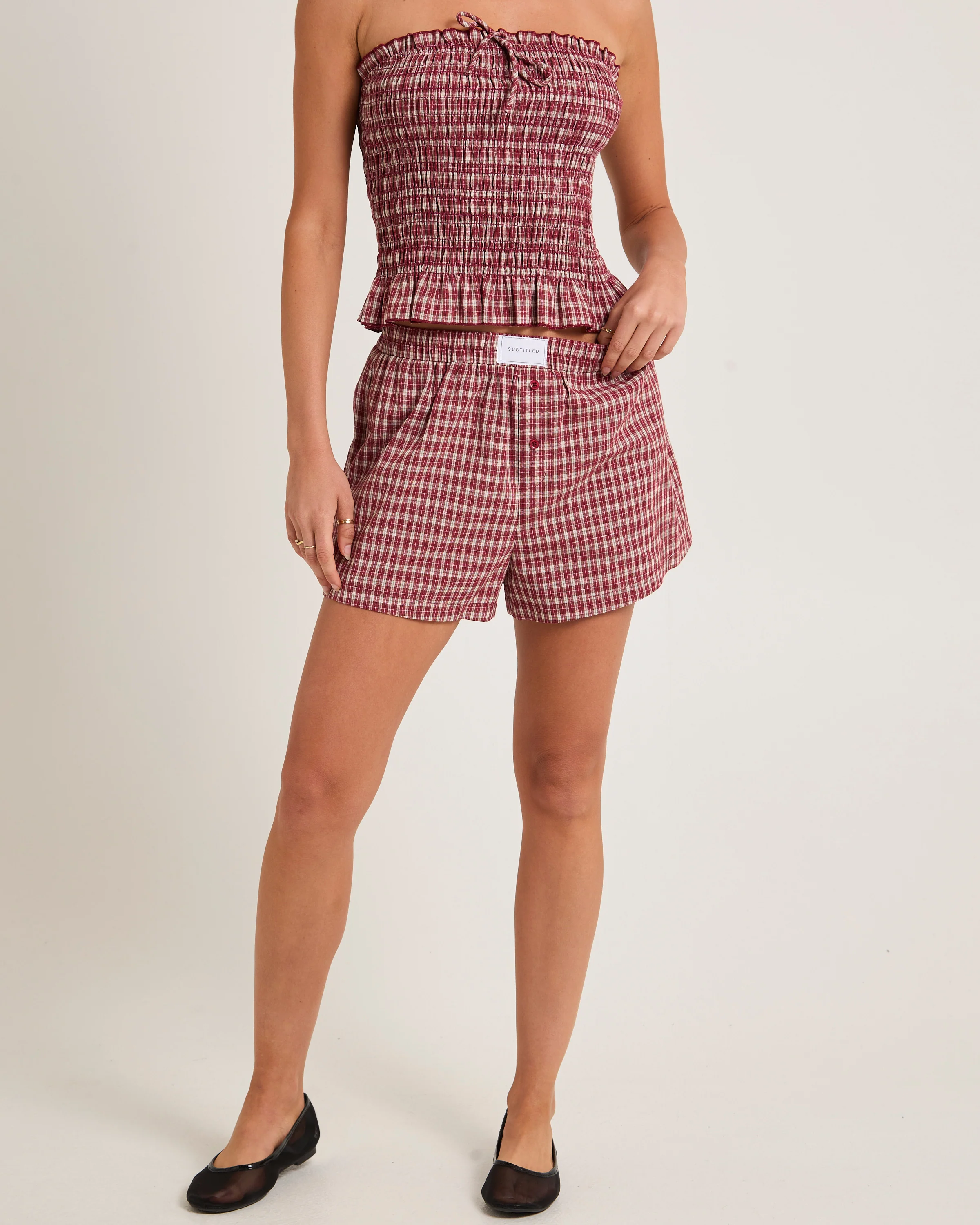 Delmar Check Shorts