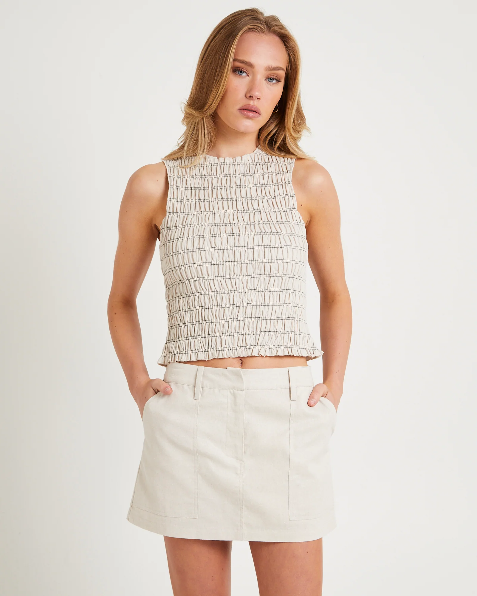 Delmore Shirred  Top - Image 2