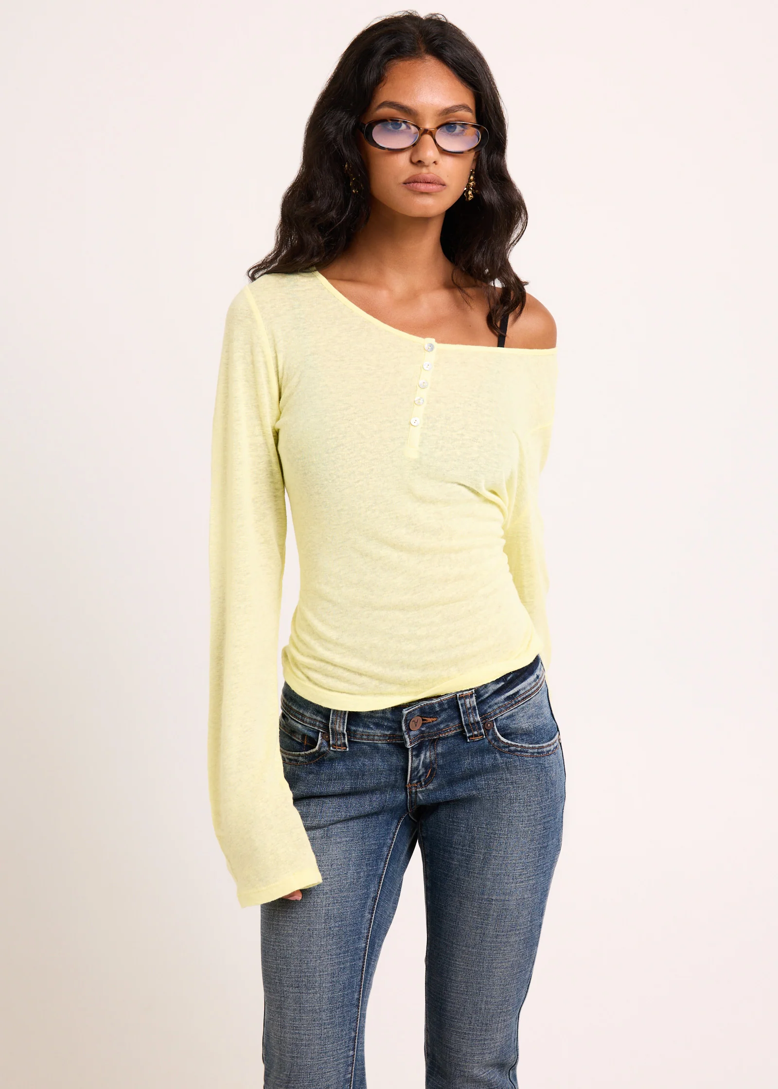 Delta Sheer Long Sleeve Top - Image 2