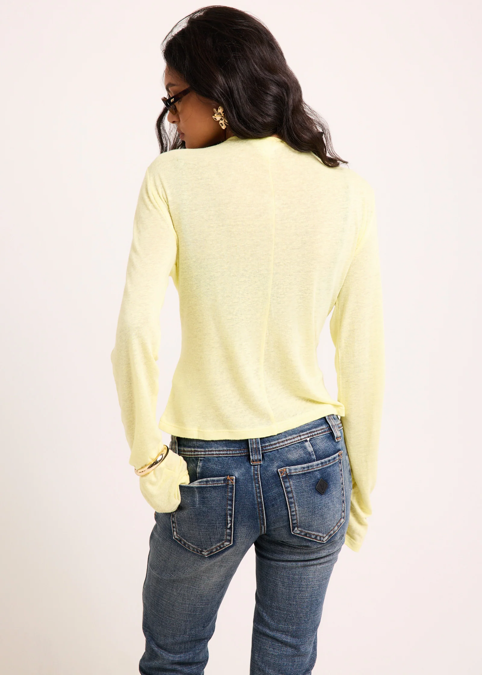 Delta Sheer Long Sleeve Top - Image 3