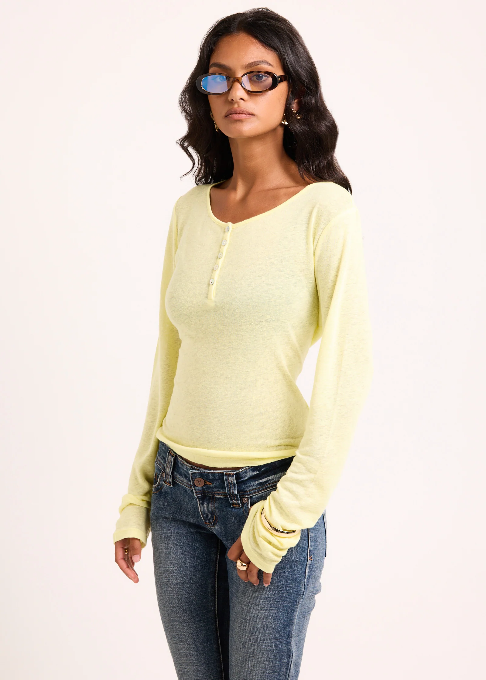 Delta Sheer Long Sleeve Top - Image 4