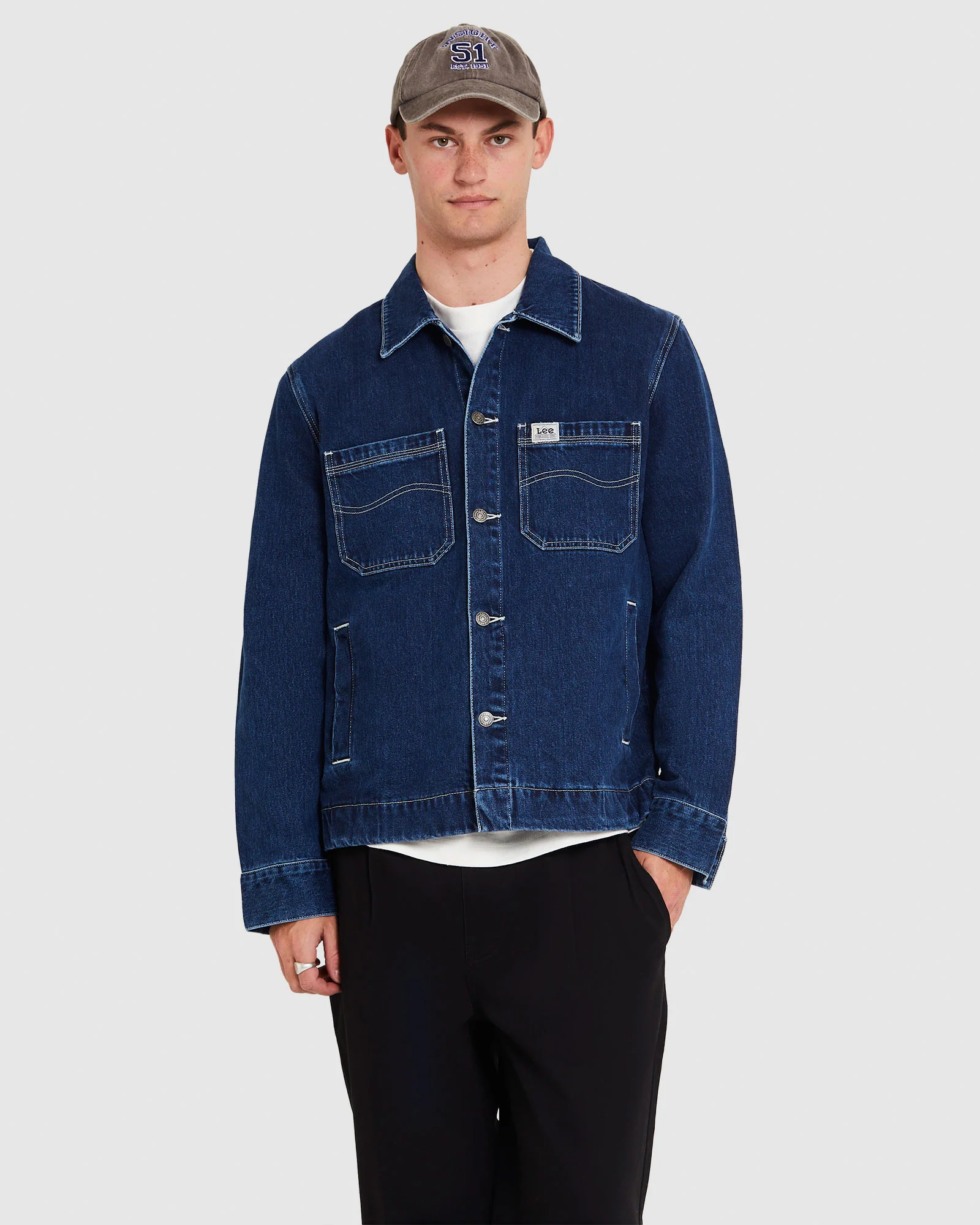 Denim Chore Jacket - Image 4