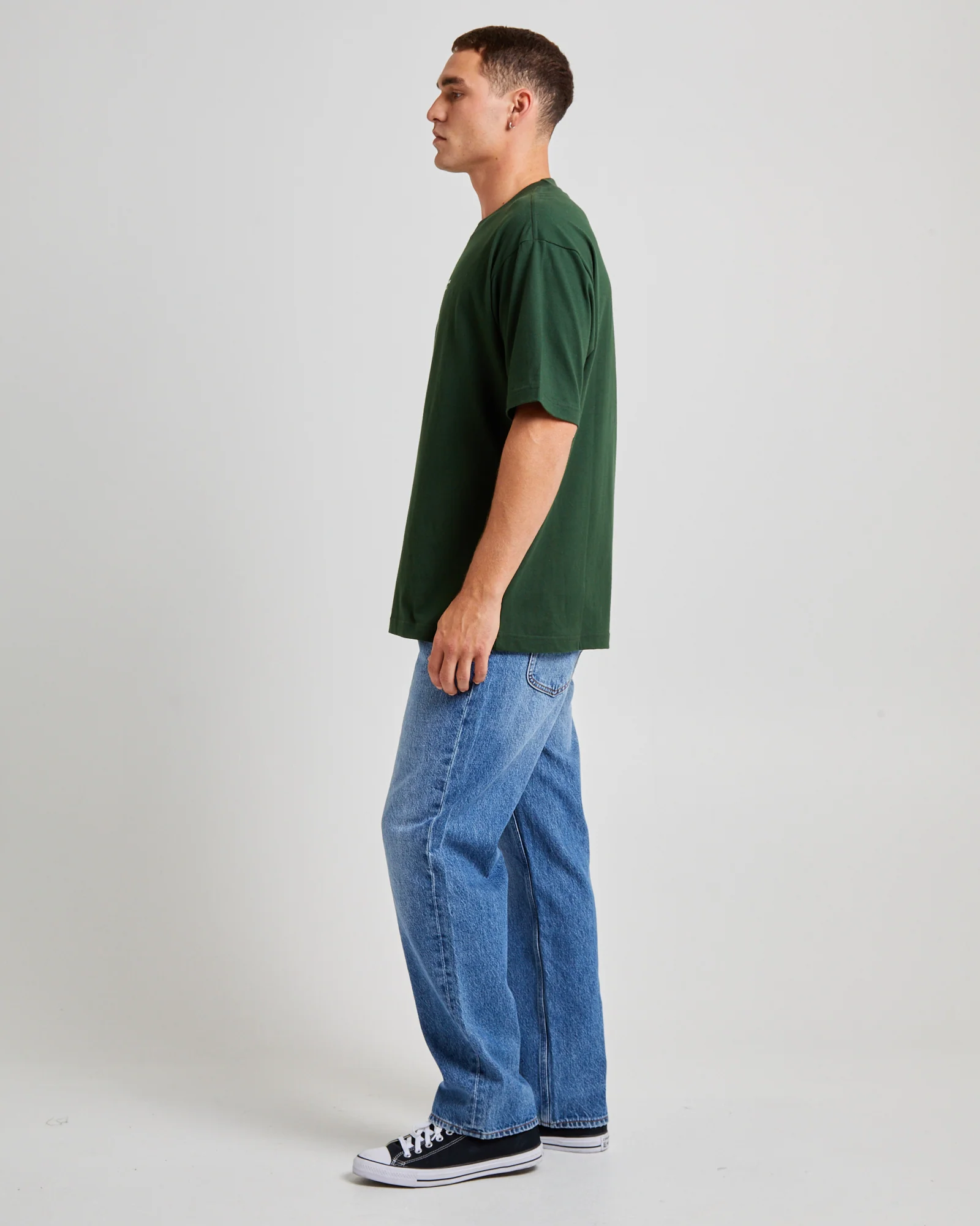 Denim Co Baggy T-Shirt Dark Forest - Image 3