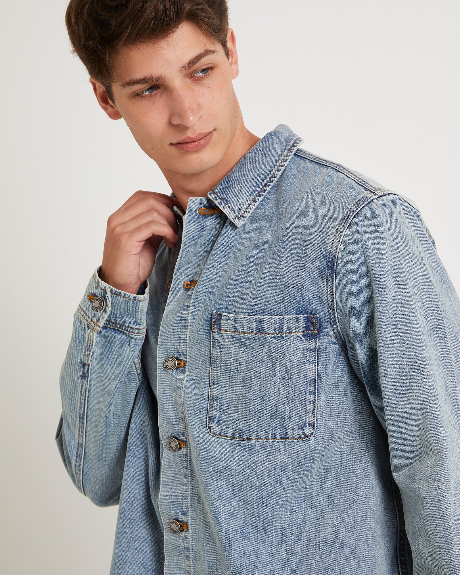 Denim Over Shirt - Image 6