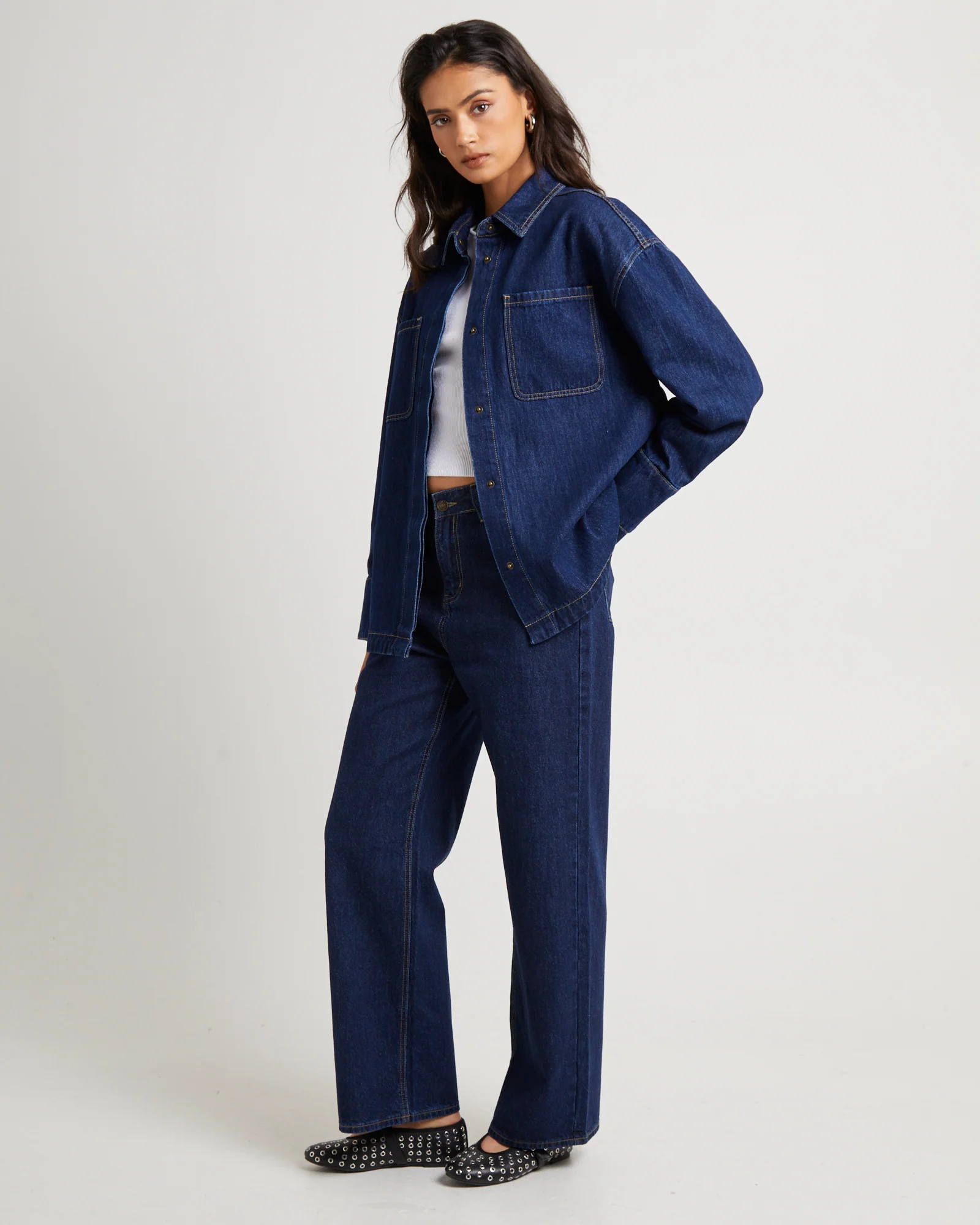 Denim Shacket - Image 4