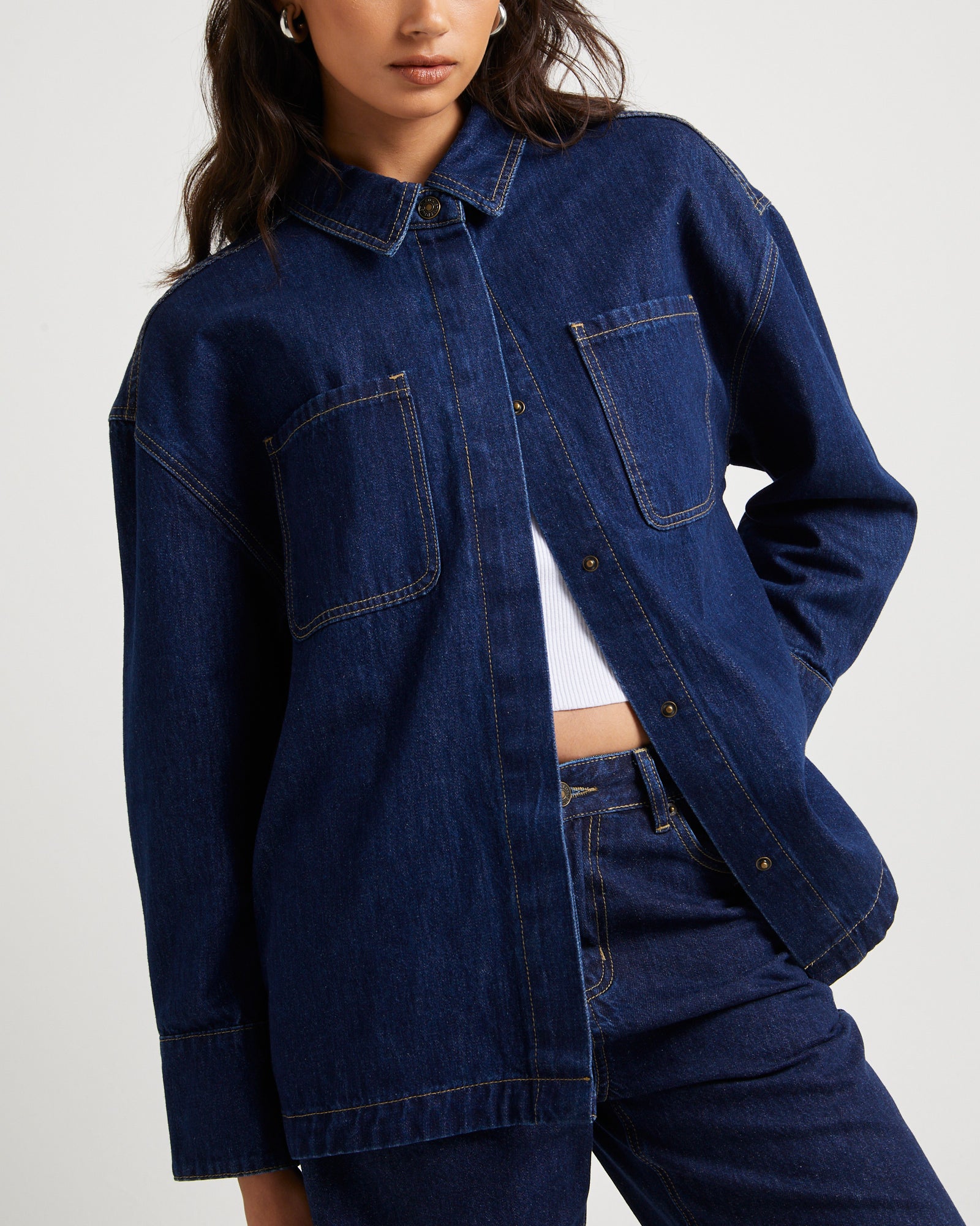 Denim Shacket - Image 5