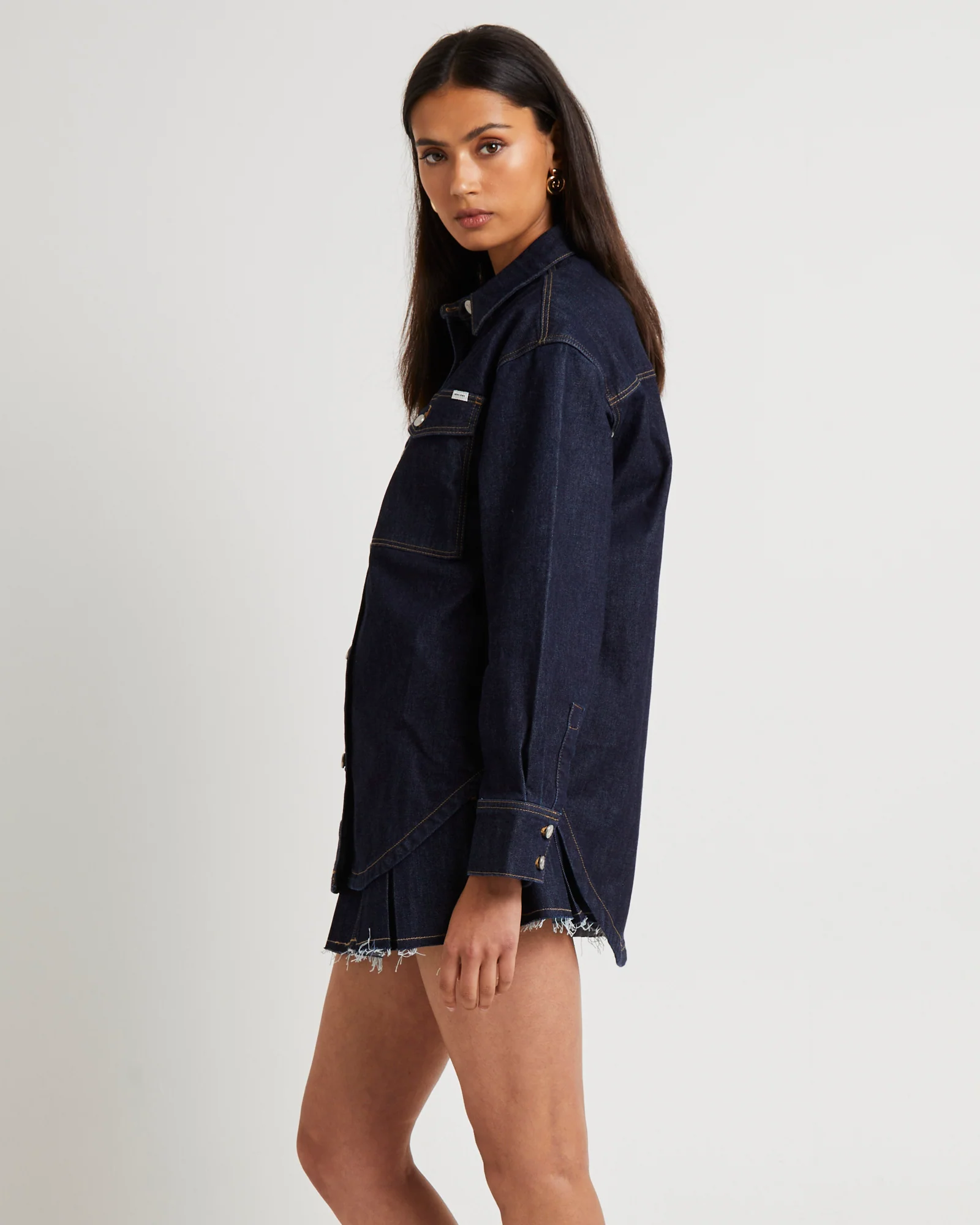 Denim Shacket Lila - Image 4