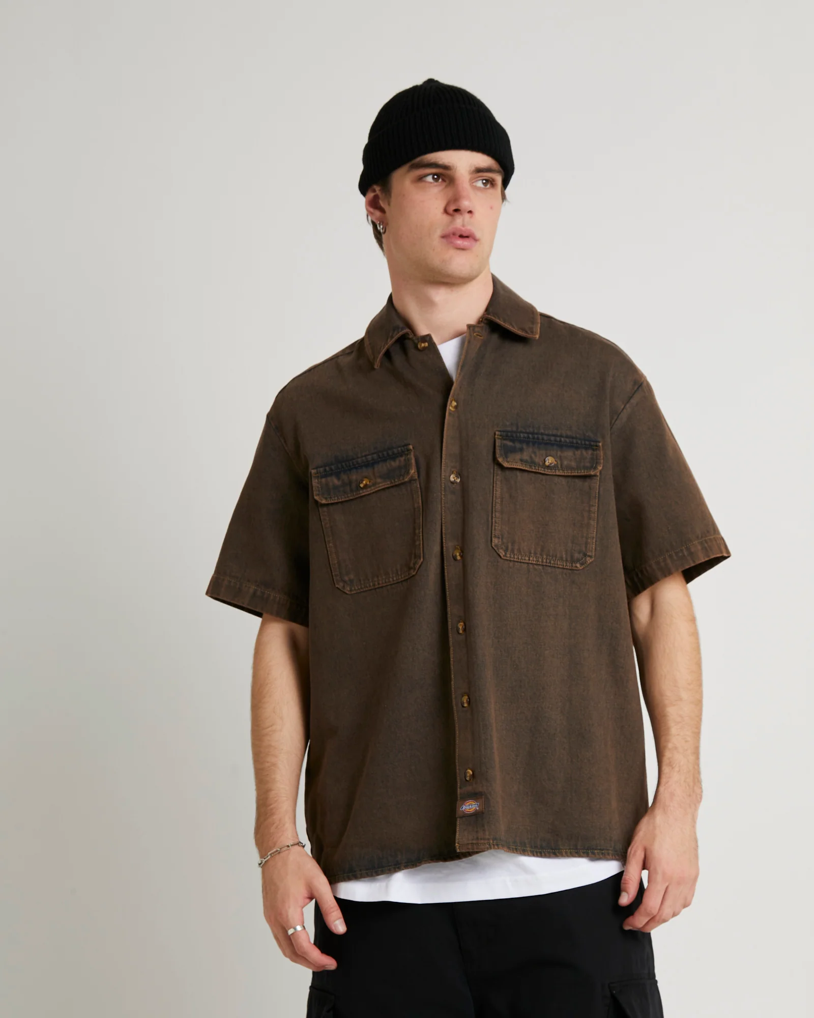 Denim Short Sleeve Shirt - Image 5