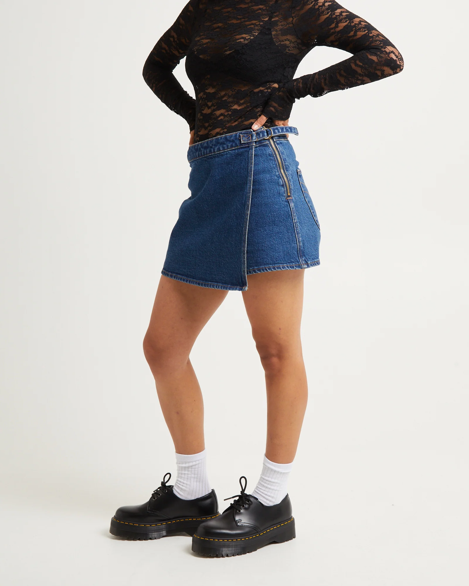 Denim Skort Eco Ruby - Image 3