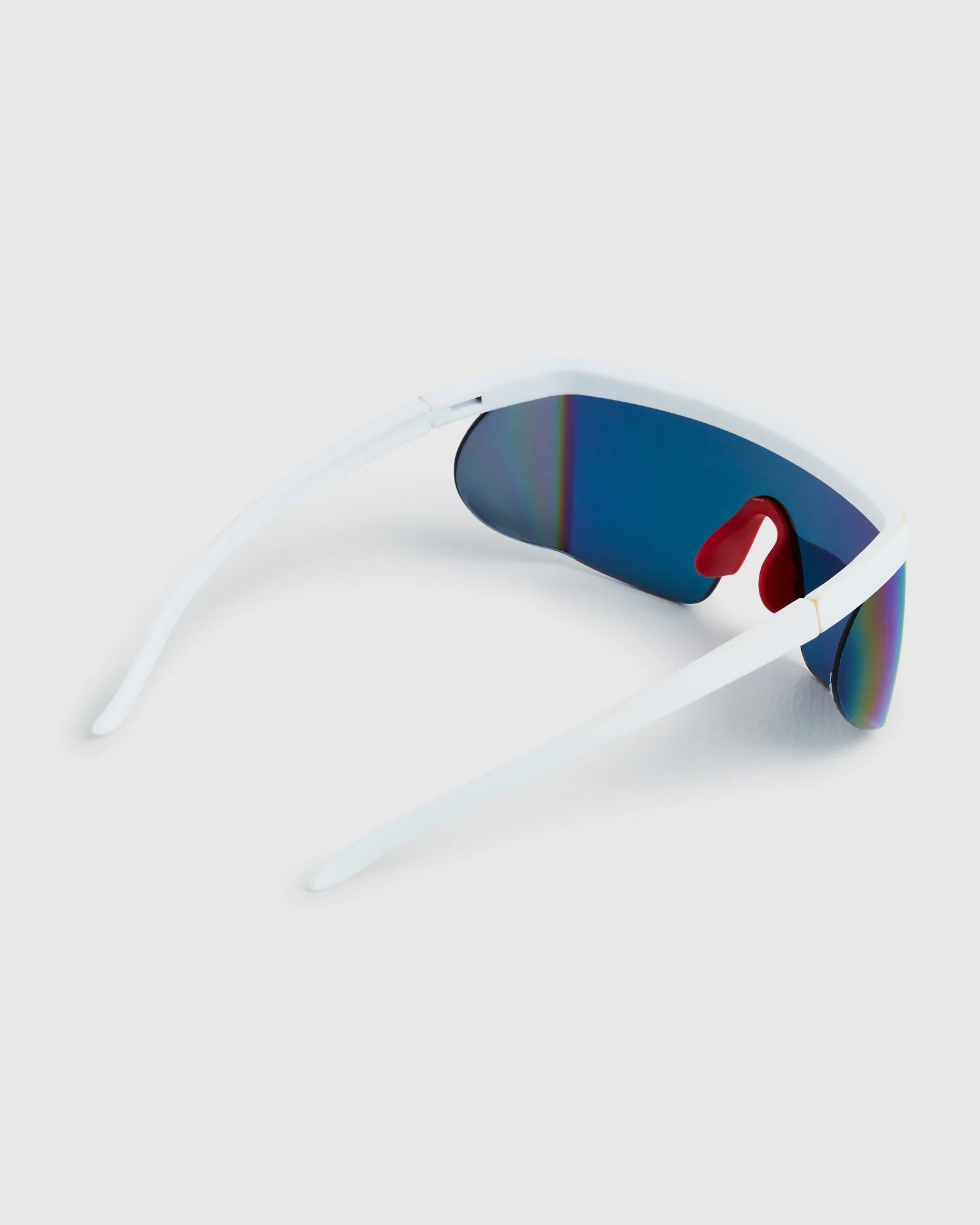 Denver Reflector Shield Sunglasses White - Image 4