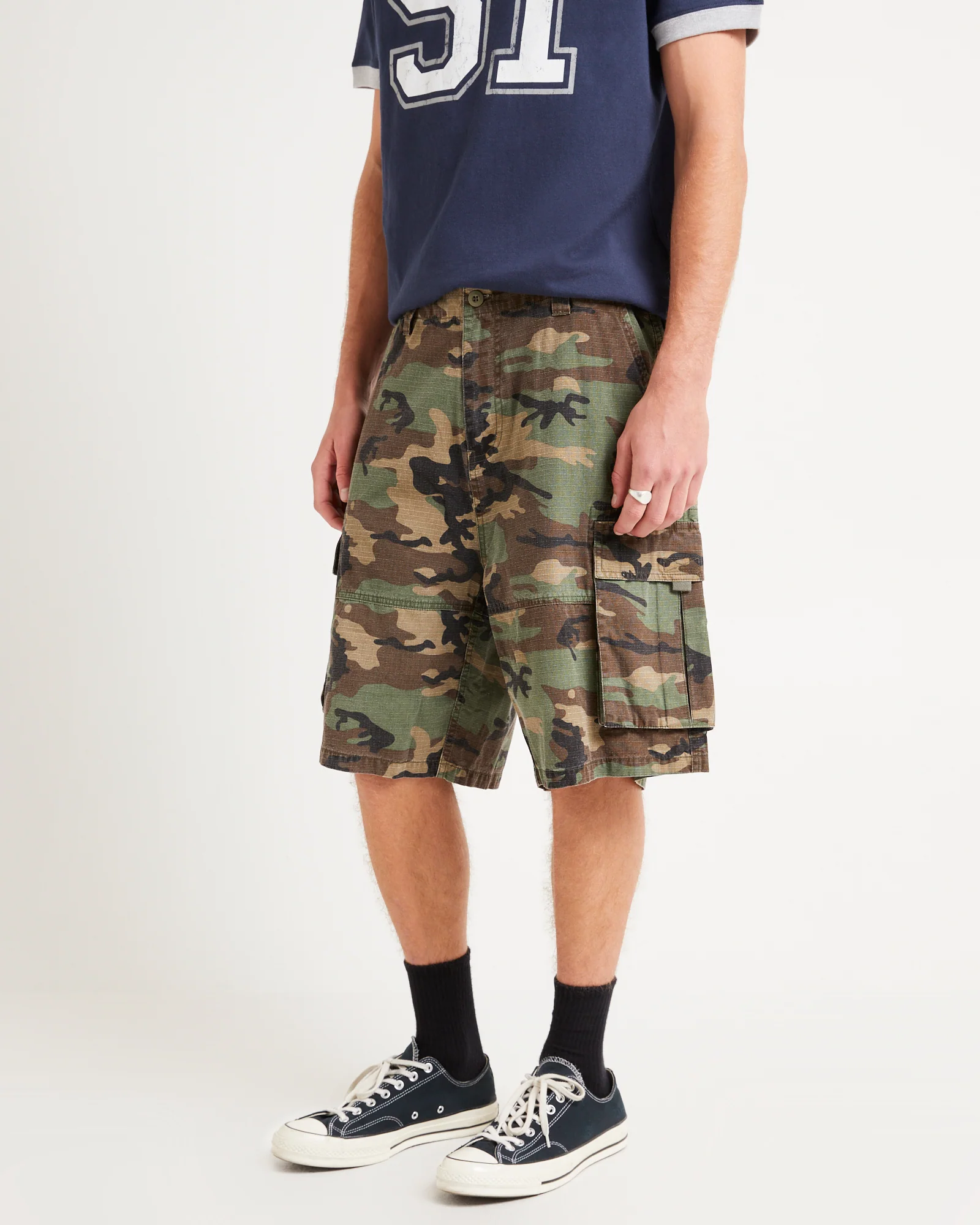 Deverell Camo Cargo Shorts - Image 3