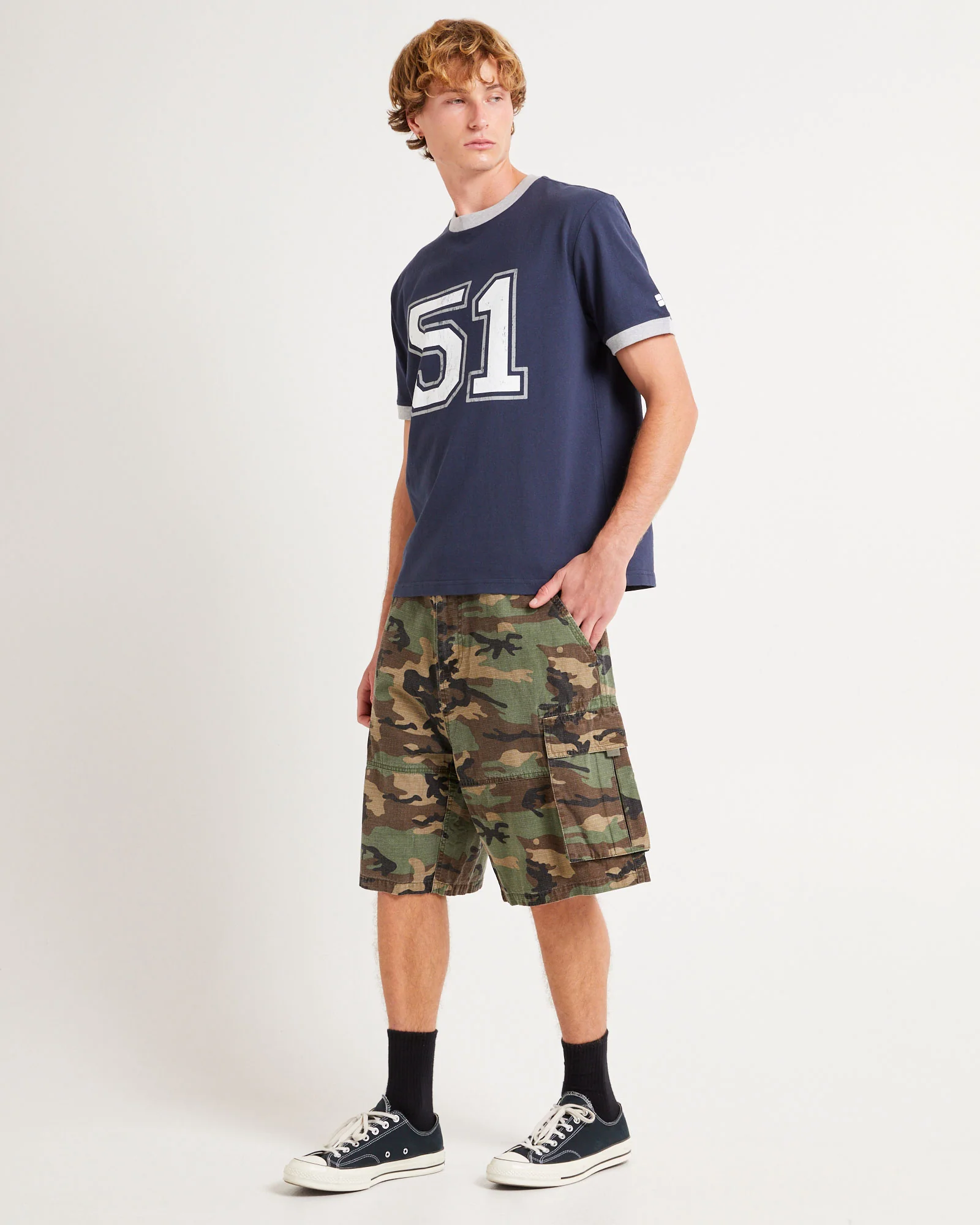 Deverell Camo Cargo Shorts - Image 4