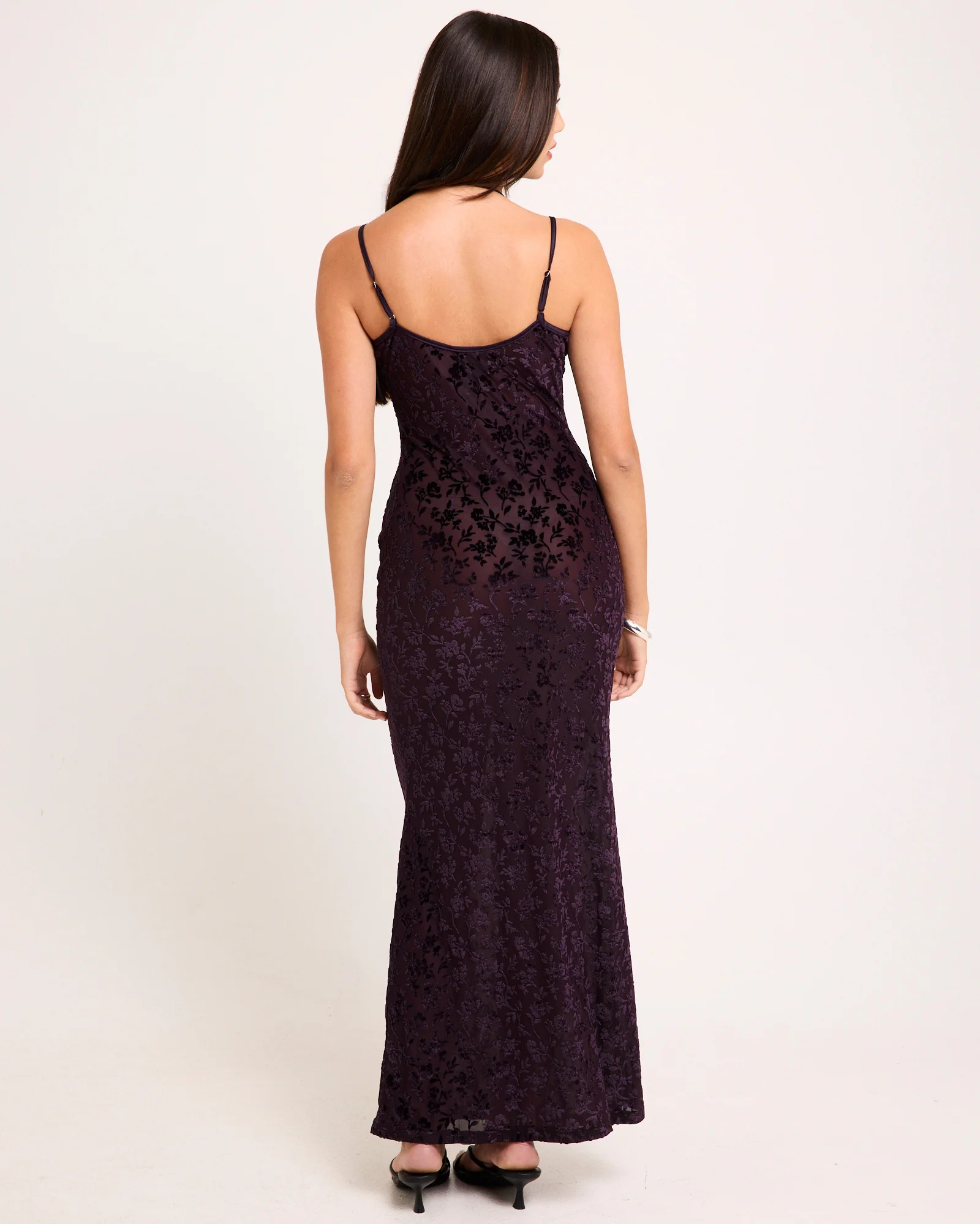 Devon Burn Out Slip Maxi Dress - Image 3