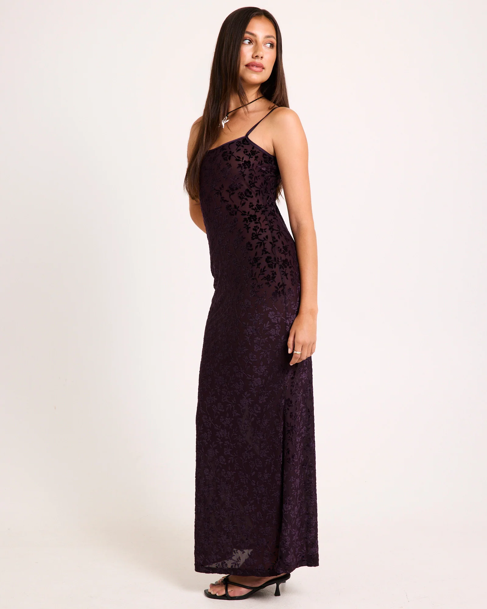 Devon Burn Out Slip Maxi Dress - Image 5