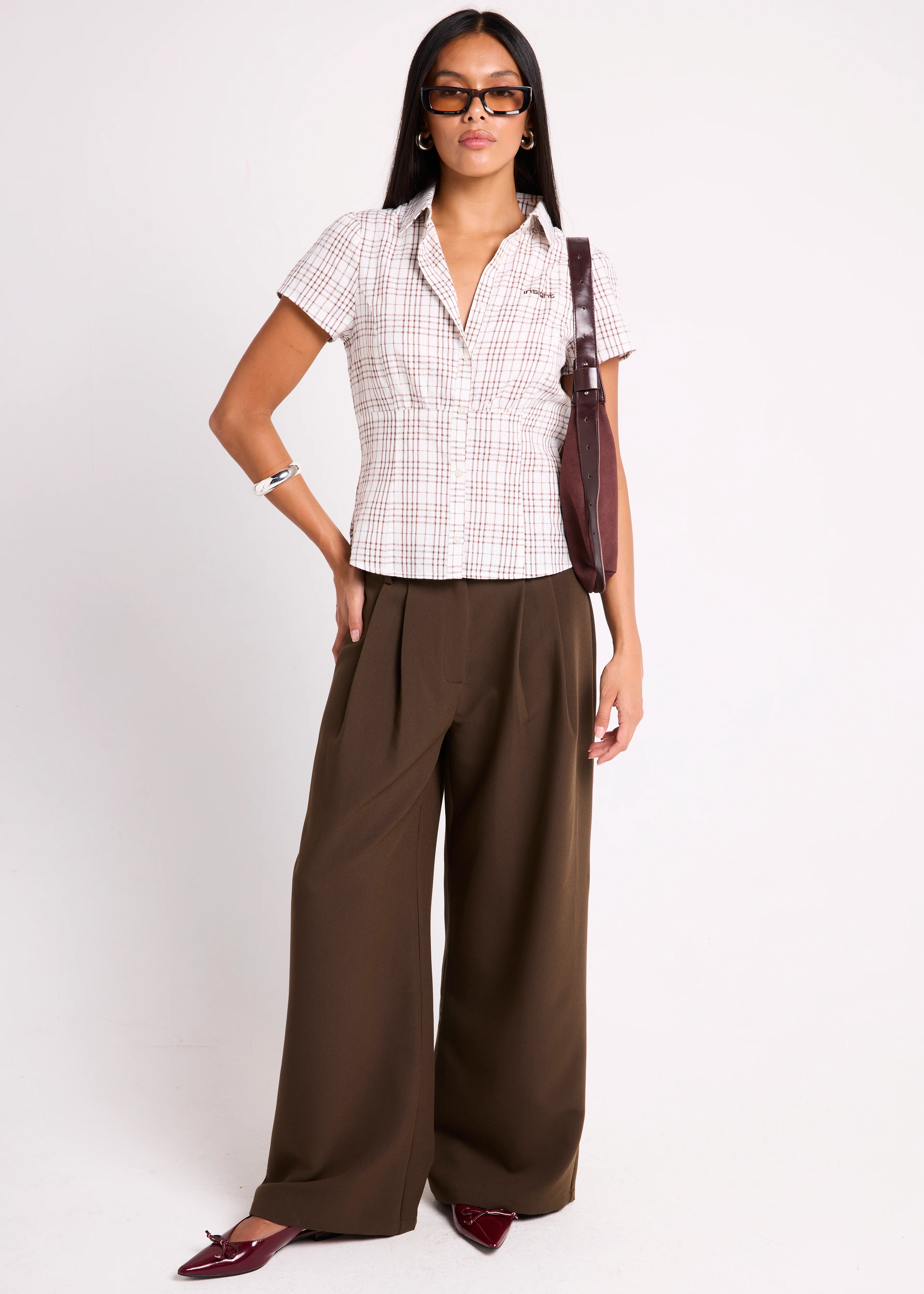 Devon Puckered Check Shirt - Image 2