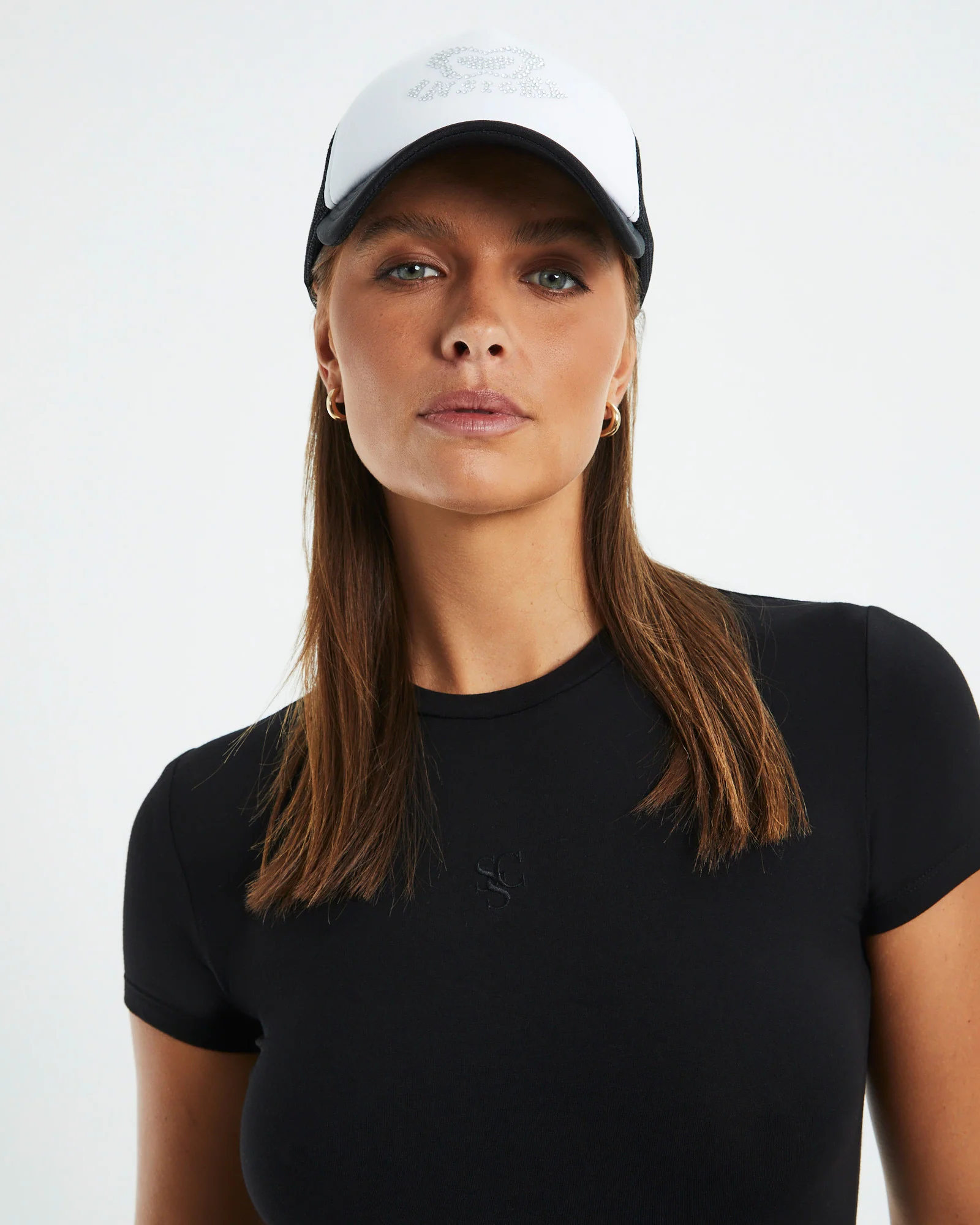 Diamante Trucker Cap Black - Image 5