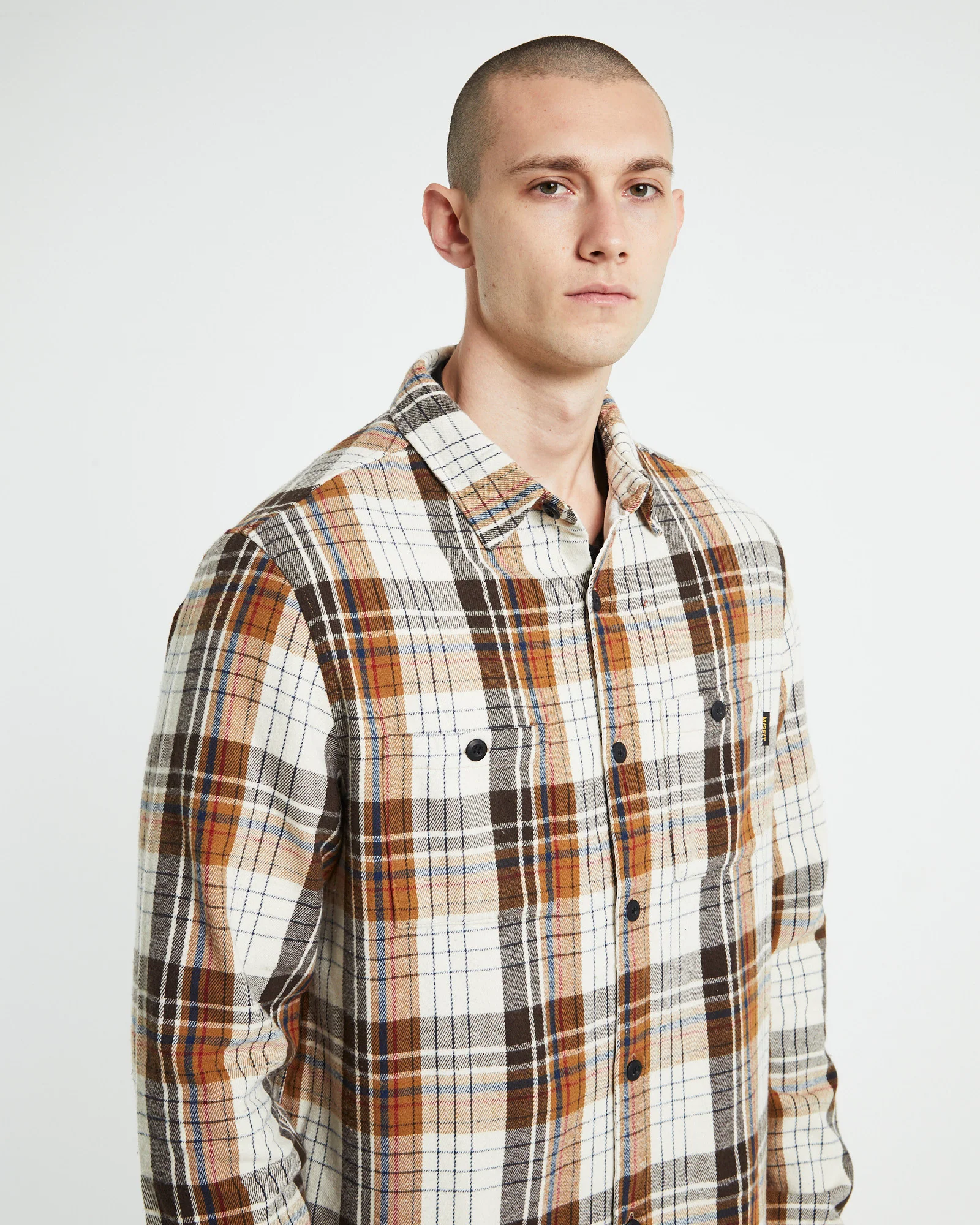 Dino Pigs Long Sleeve Overshirt Off White - Image 5