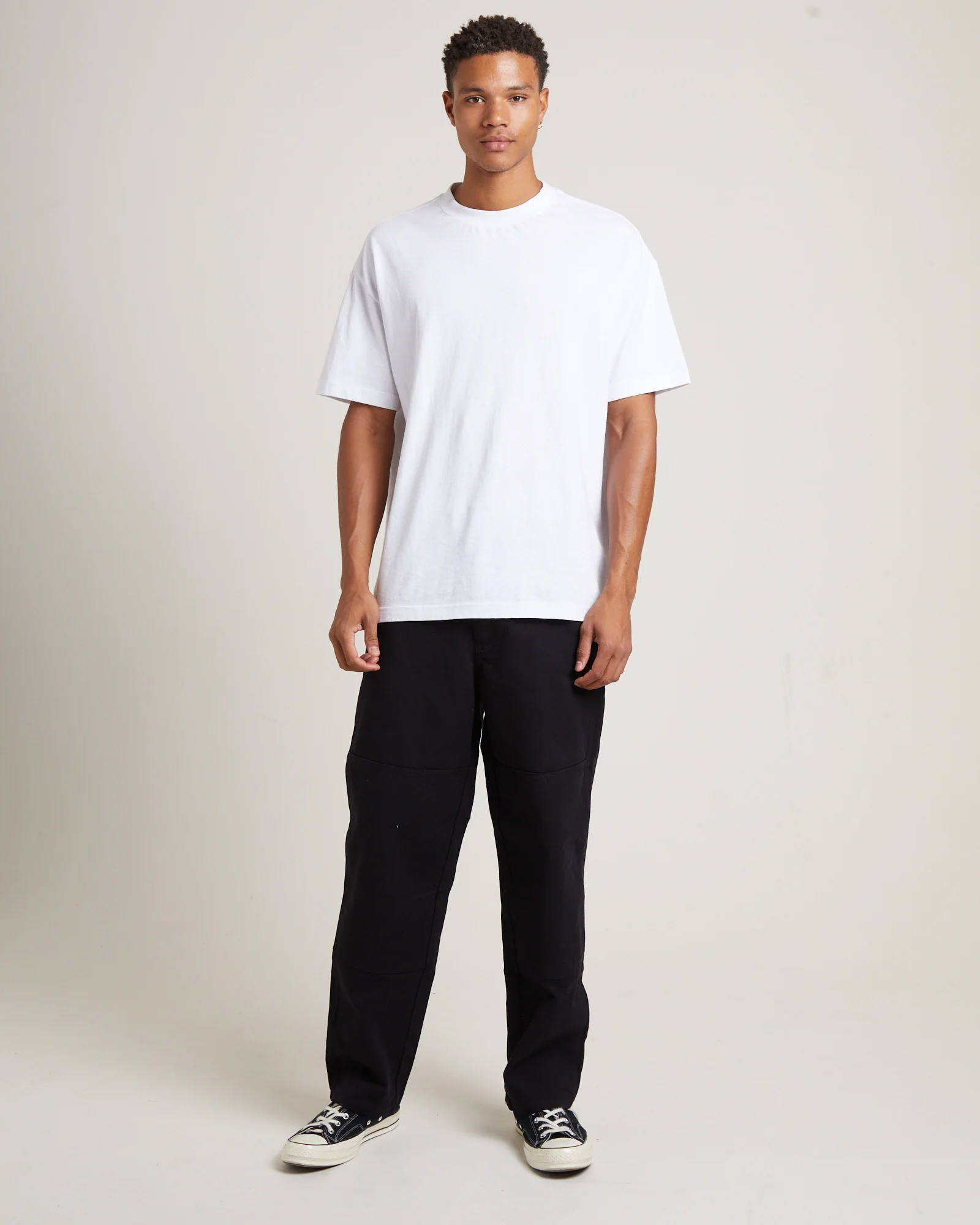 Distend Double Knee Pants in Black - Image 3