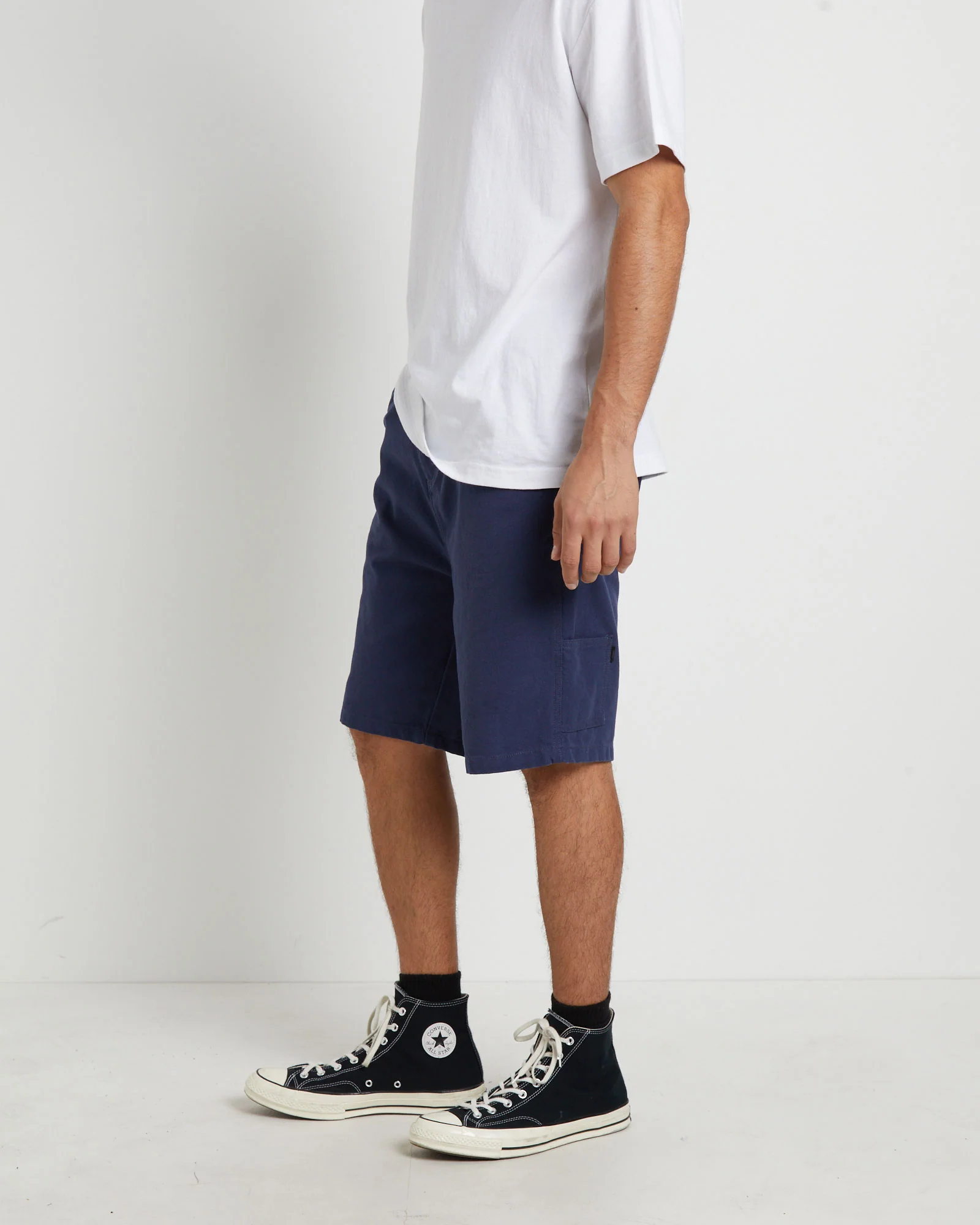 Distend Walkshorts in Cadet Navy - Image 4