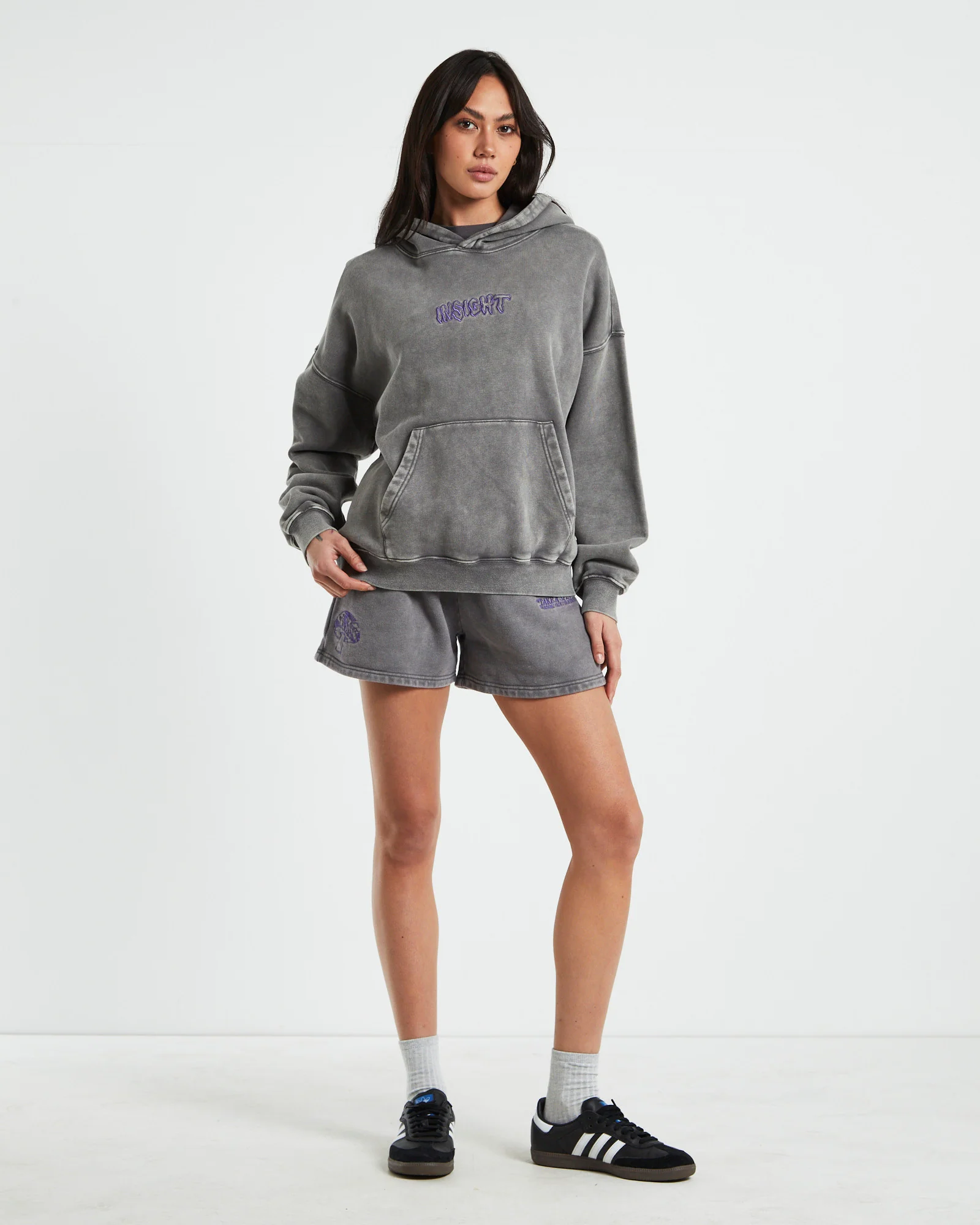 Dive Fleece Hood Acid Slate - Image 3