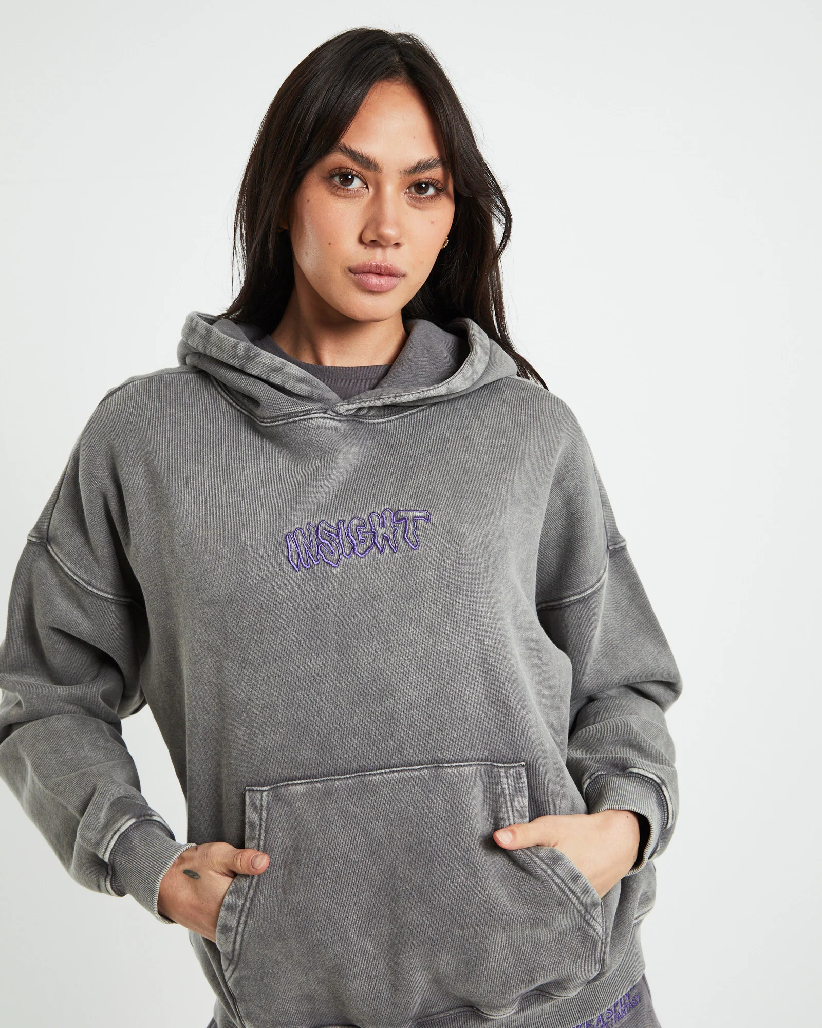 Dive Fleece Hood Acid Slate - Image 5