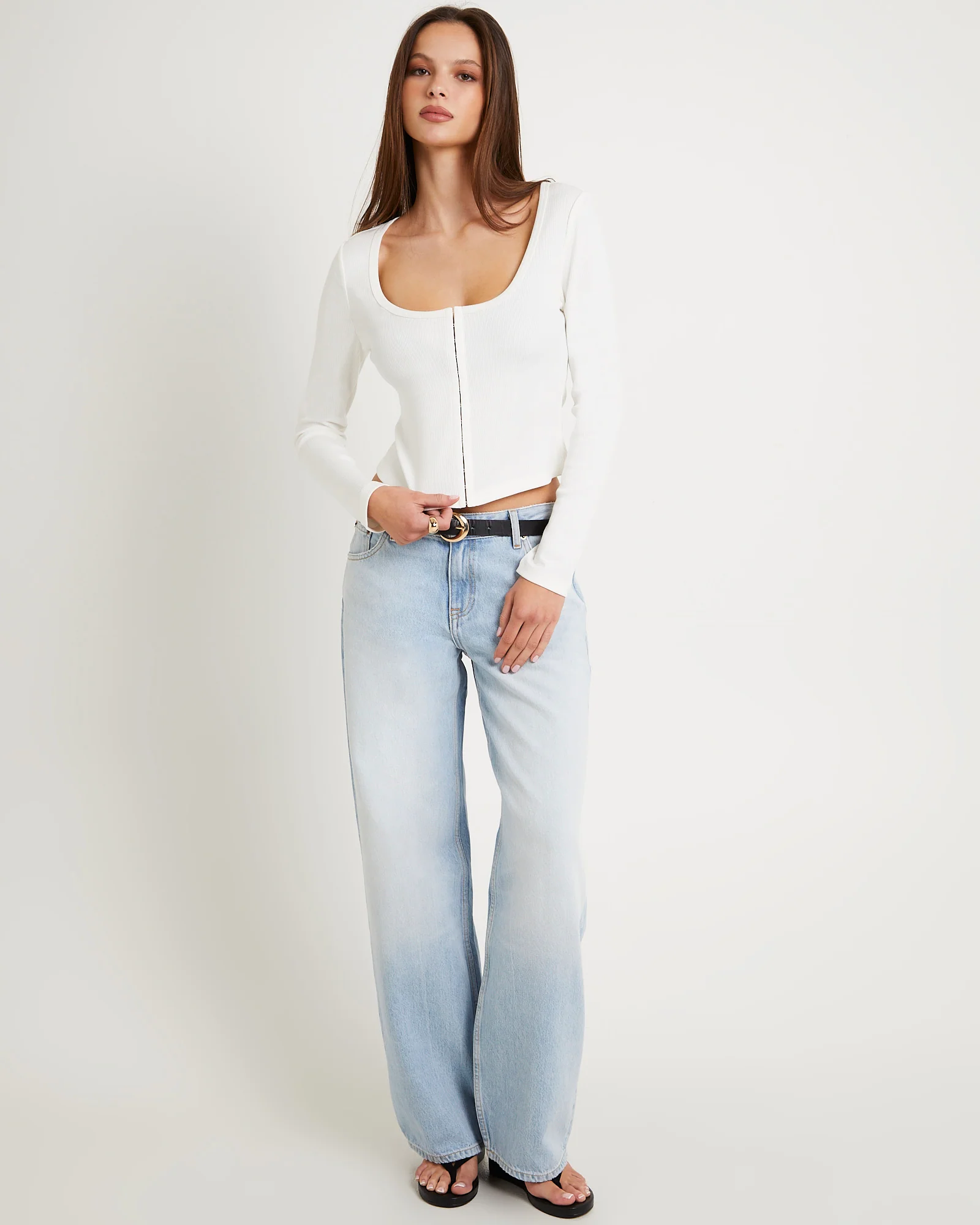 Dixie Corset Long Sleeve Top - Image 2