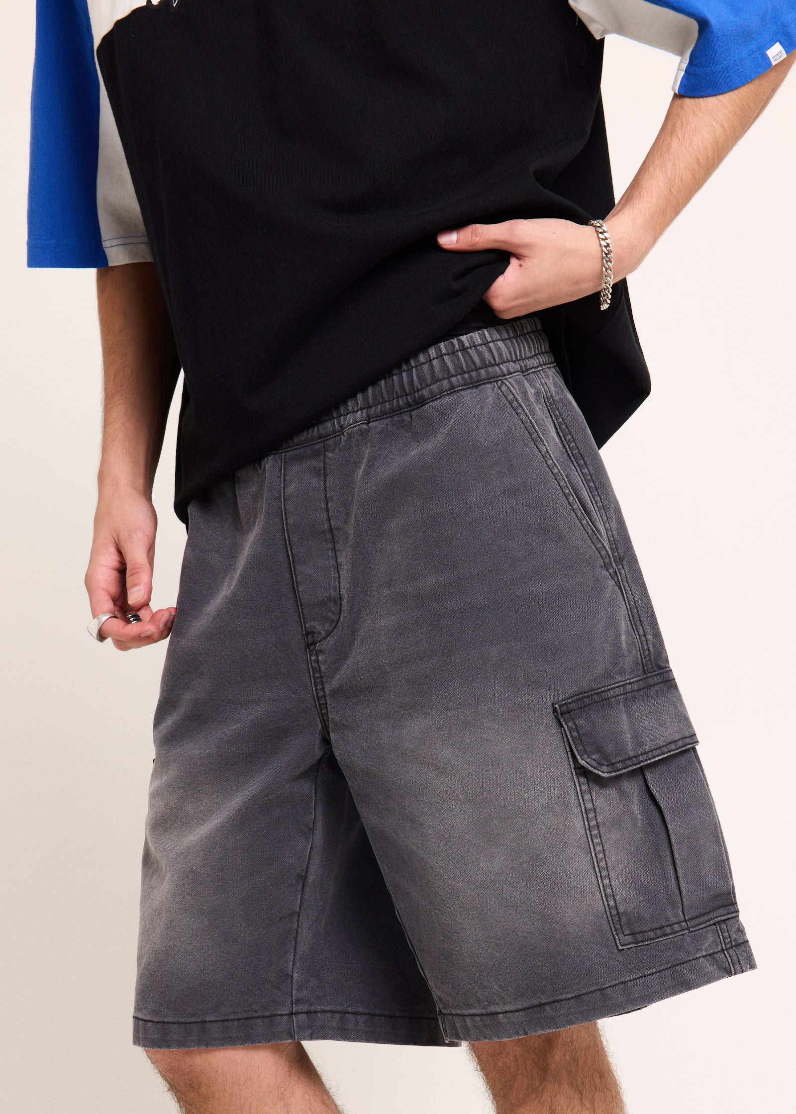 DNA Canvas Cargo Shorts - Image 2