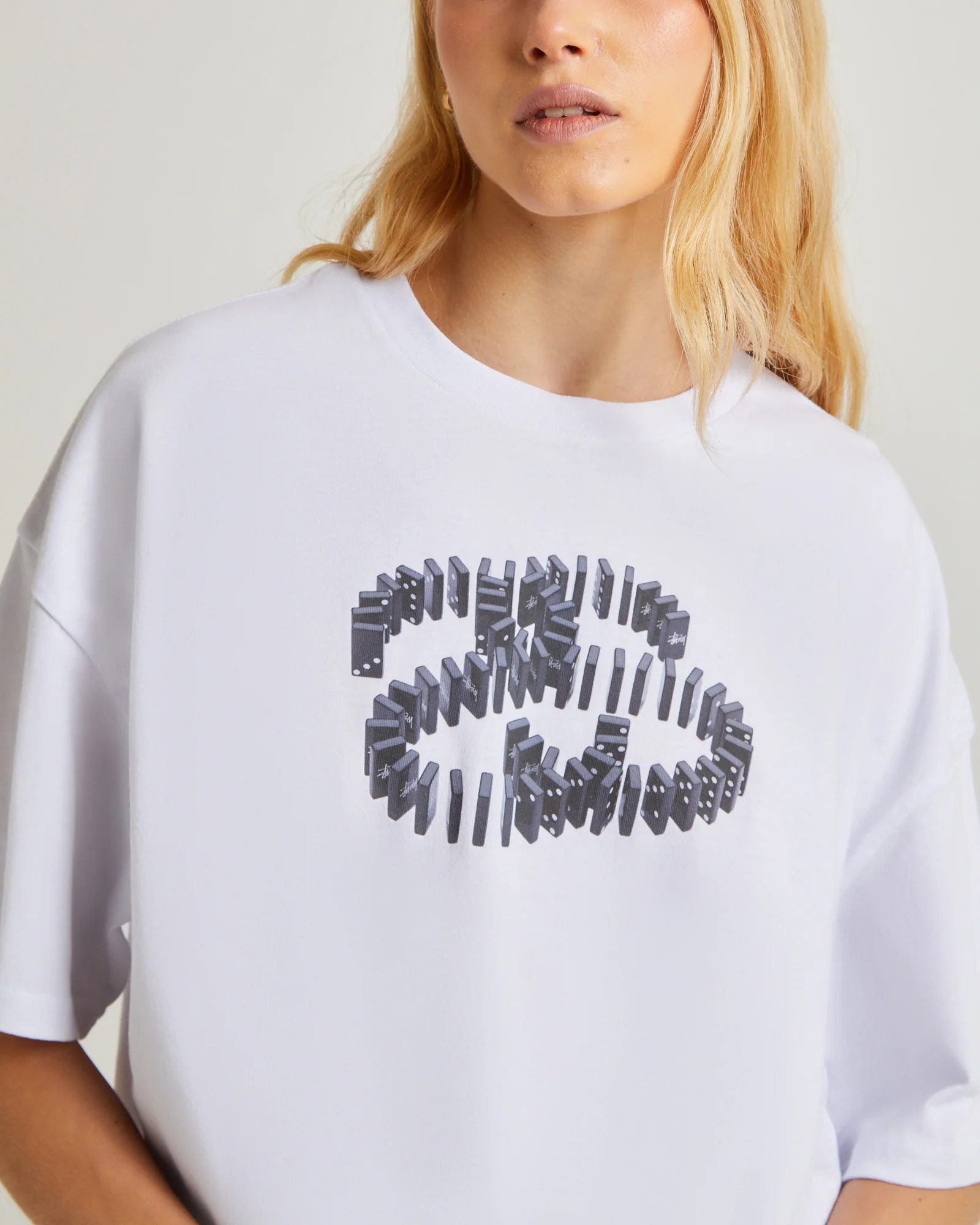 Dominoes Relaxed Short Sleeve T-Shirt White - Image 5