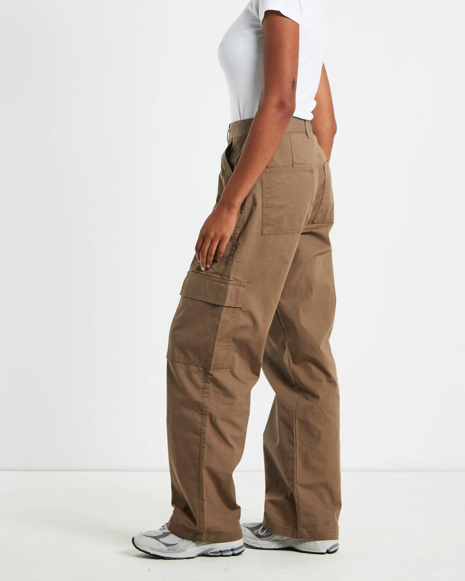 Donna Cargo Pants Walnut Brown - Image 2