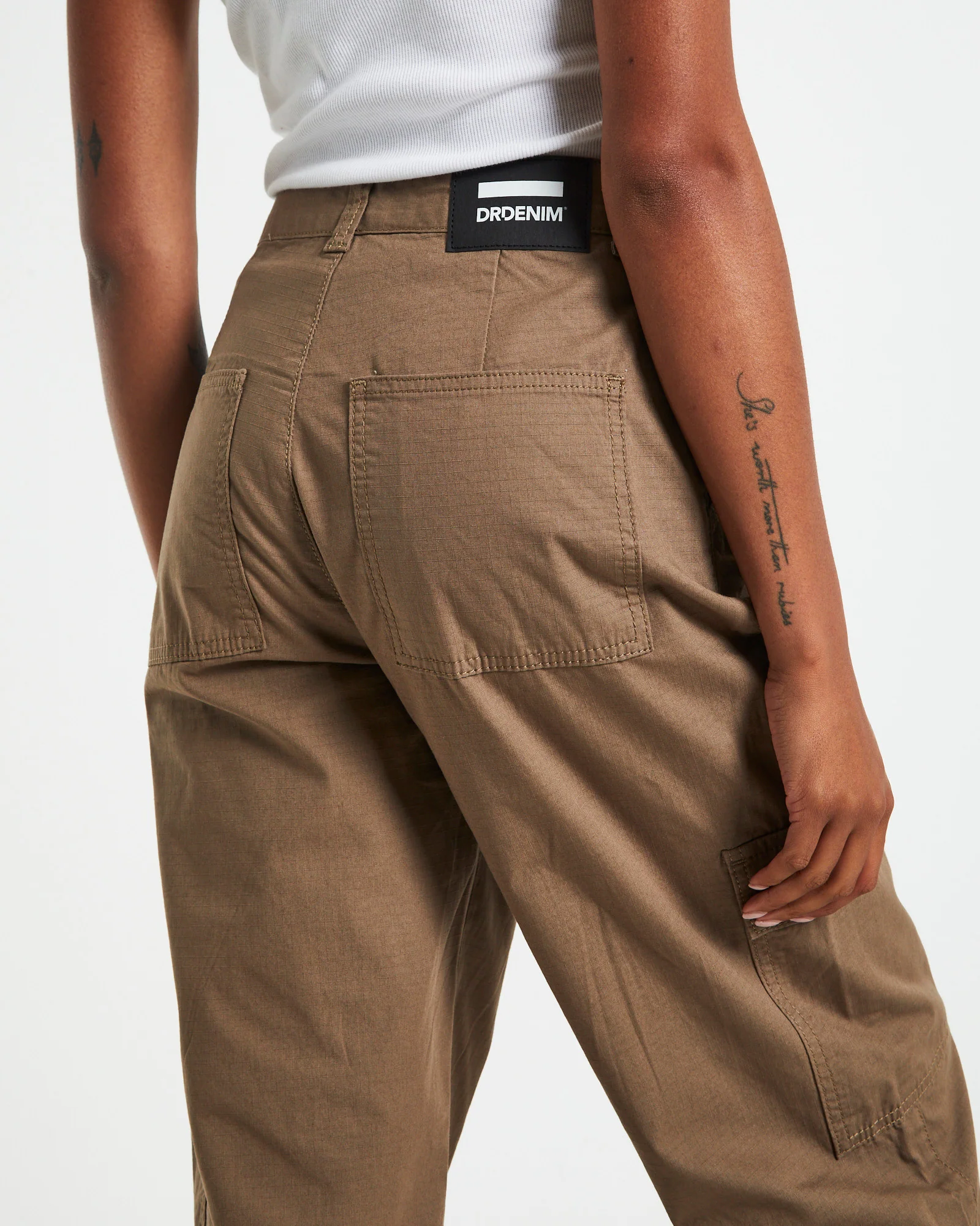 Donna Cargo Pants Walnut Brown - Image 5