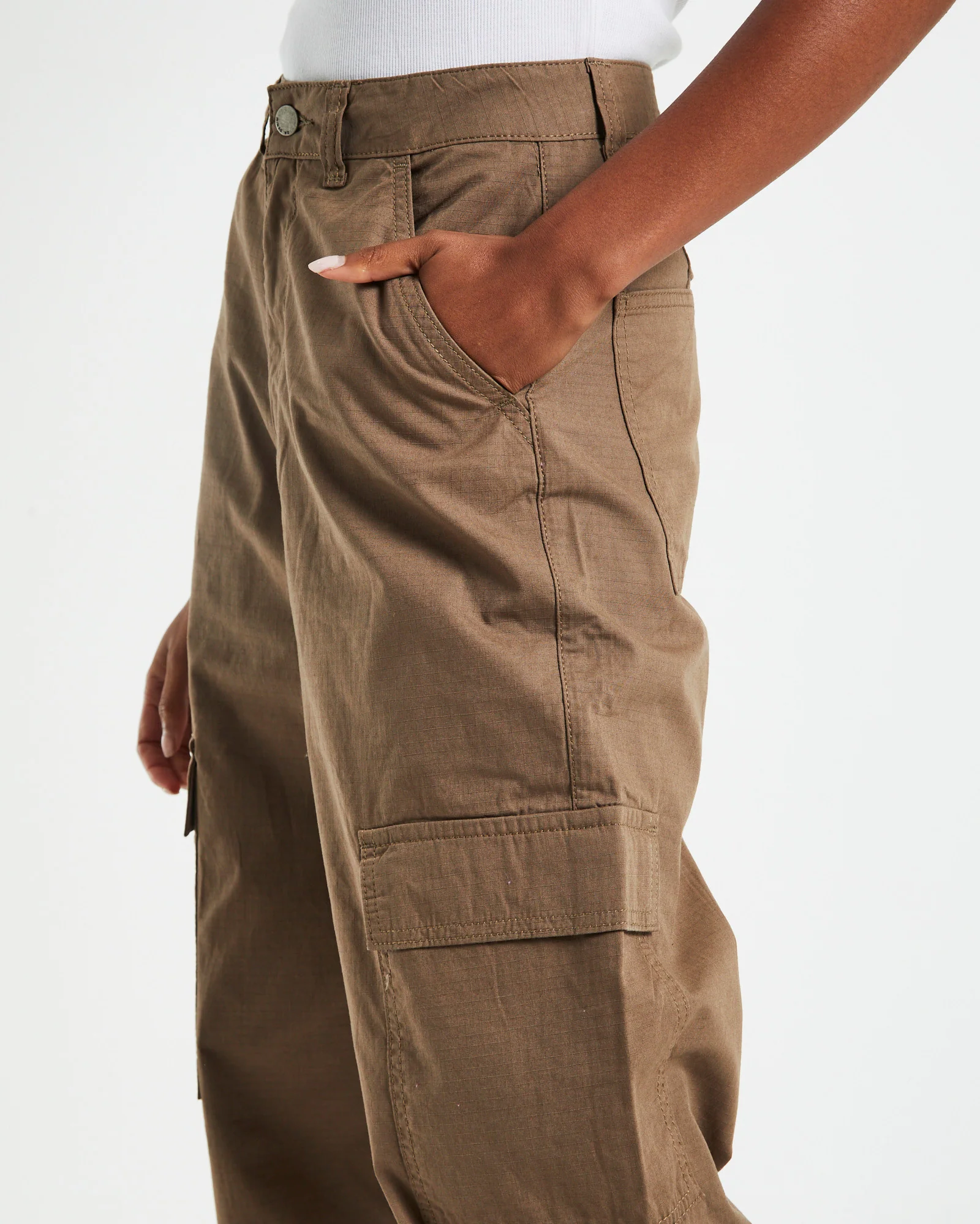 Donna Cargo Pants Walnut Brown - Image 6