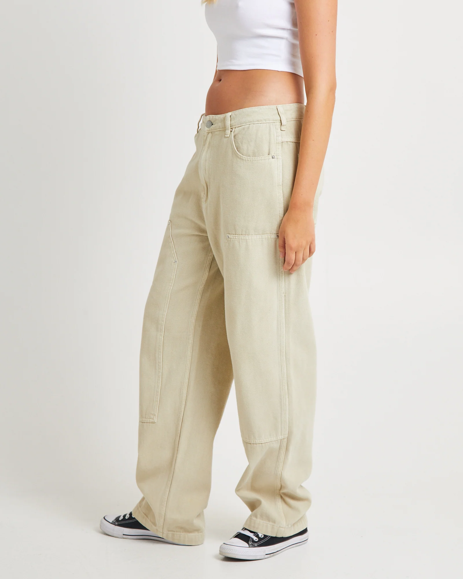Double Knee Carpenter Pants Used Natural - Image 5