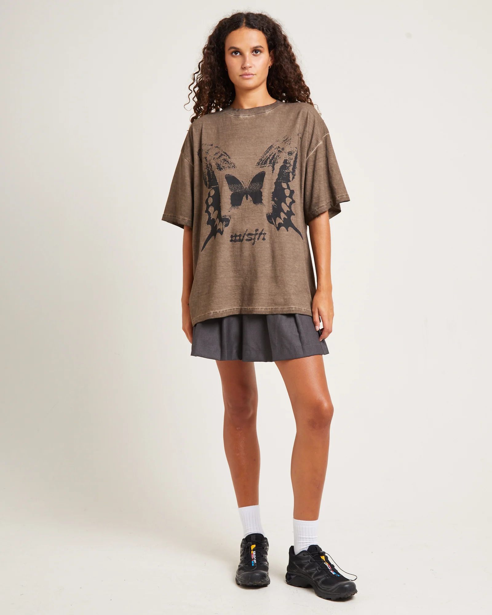 Dream Less Oversized Tee Chocolate - Image 3